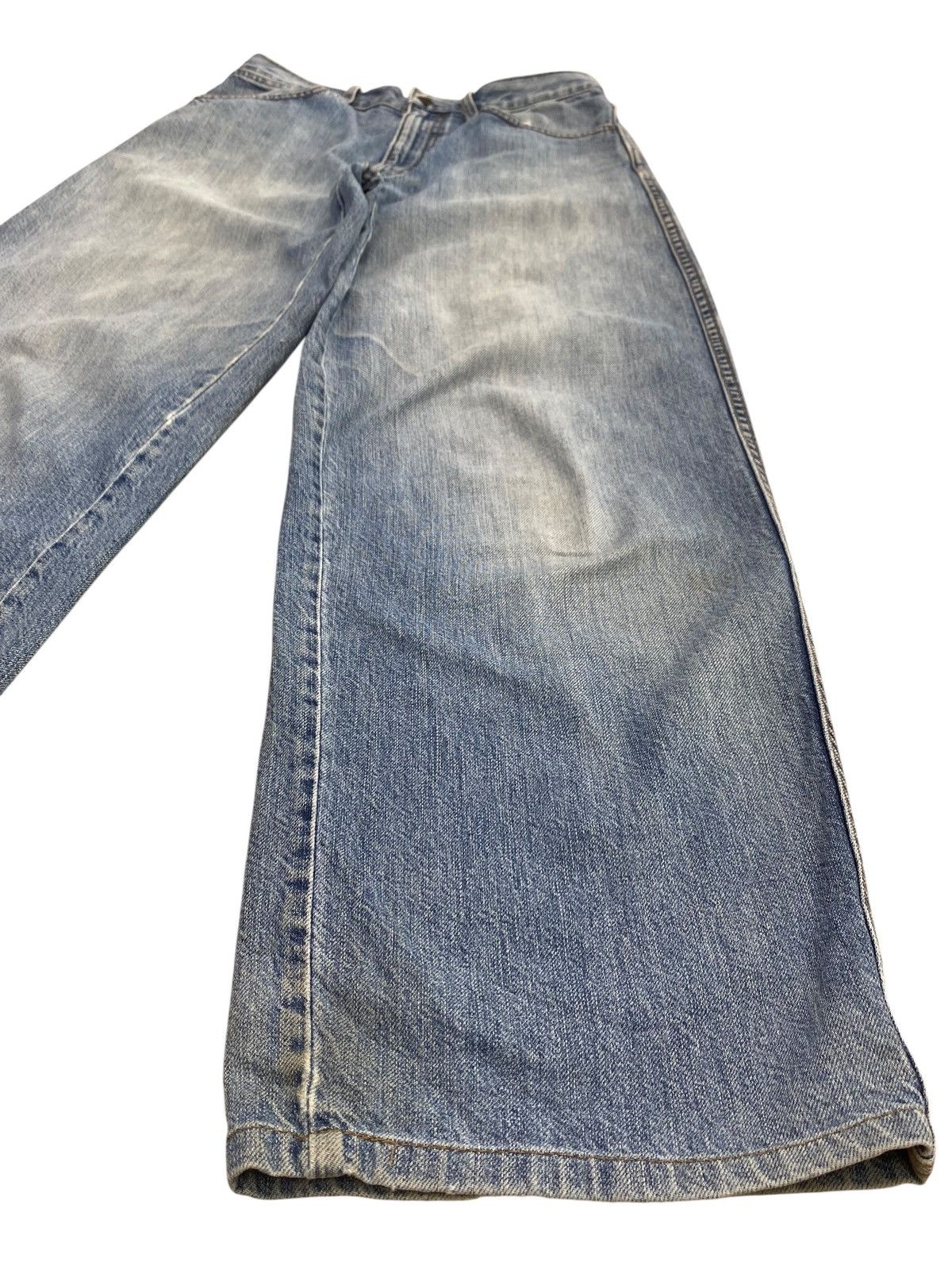 Uniqlo Uniqlo Brand Acid Blue Wash Style Baggy Jeans Size US 28 / EU 44 - 8 Thumbnail