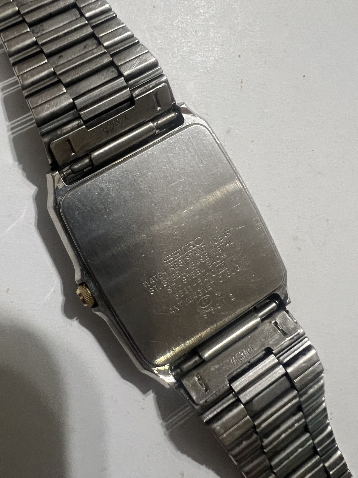 Seiko Vintage 90s Seiko Spirit Tank Two Tone Watch Size ONE SIZE - 14 Thumbnail