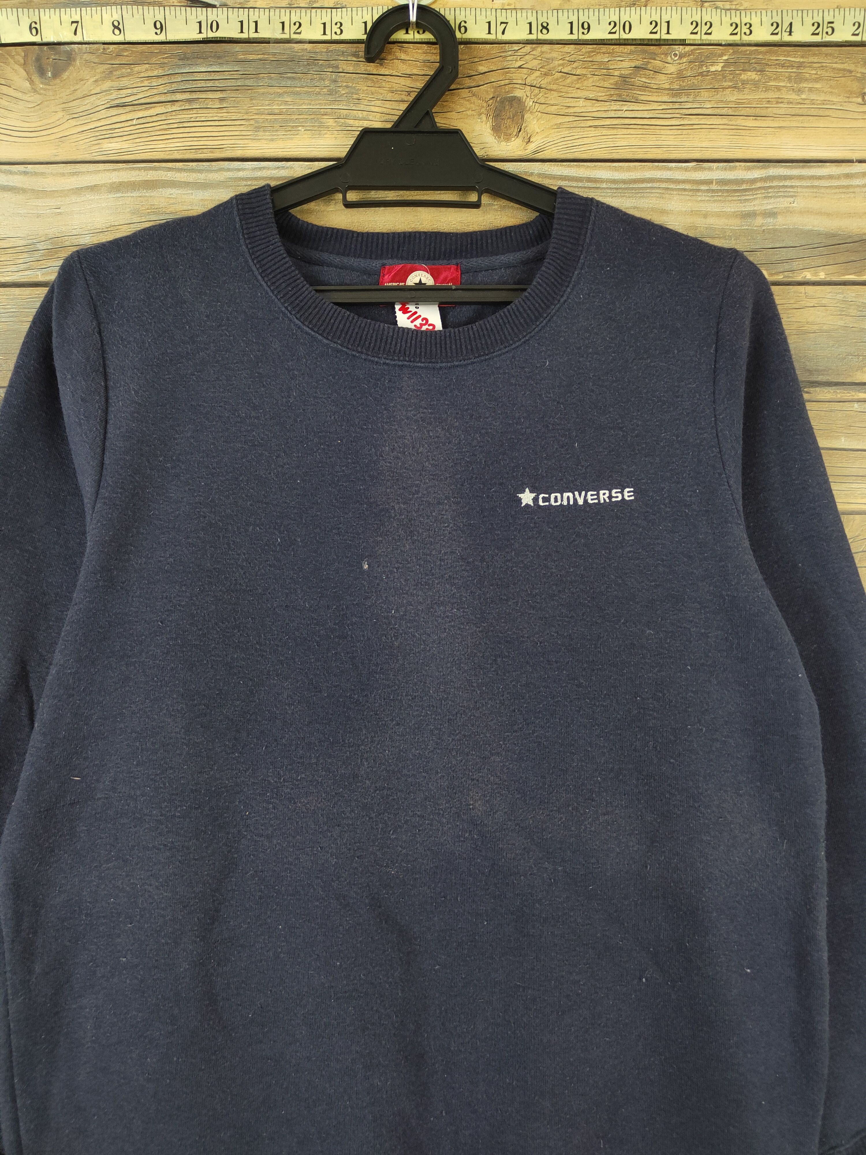 Converse Converse vintage Navy Sweatshirts #W1133 Size L / US 10 / IT 46 - 2 Thumbnail