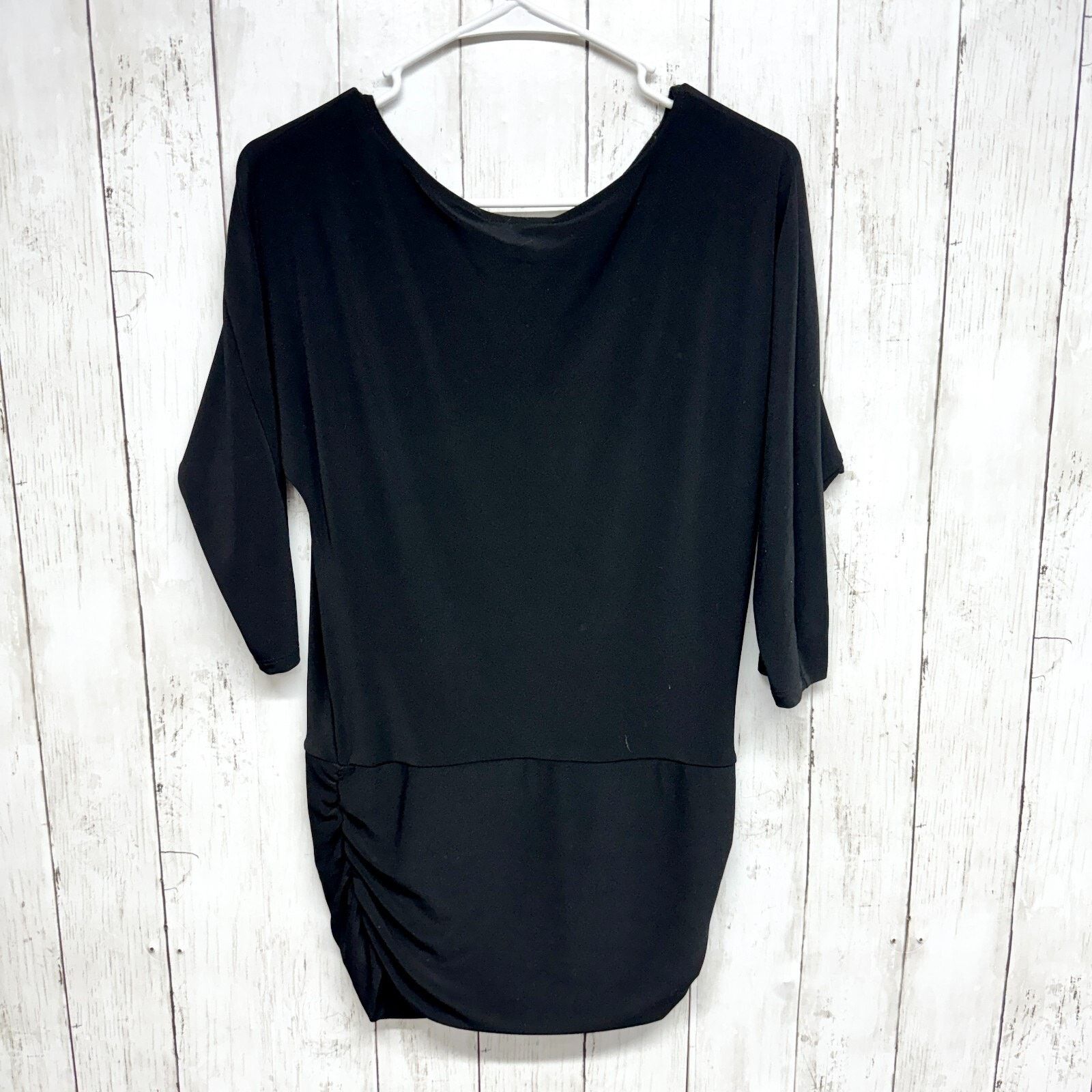 White House Black Market White House Black Market Blouse XXS Swoop Neck Short Sleeve Size XXS / US 00 / IT 34 - 4 Thumbnail