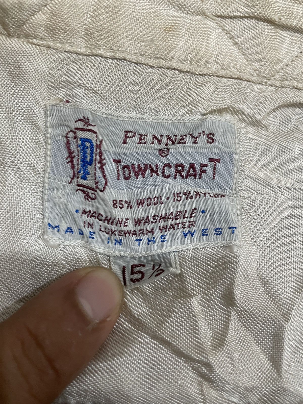 Towncraft × Vintage Vintage 50’s Penney’s Towncraft shadow Plaids Wool workwear Size US M / EU 48-50 / 2 - 7 Thumbnail