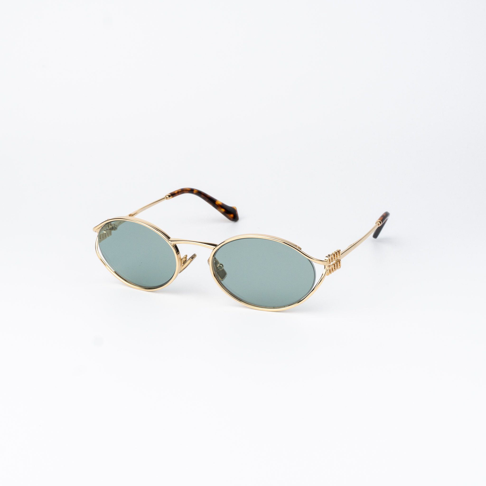 Miu Miu Miu Miu Women Sunglasses LOGO MU52YS 5AK04M NEW AUTHENTIC Size ONE SIZE - 2 Thumbnail
