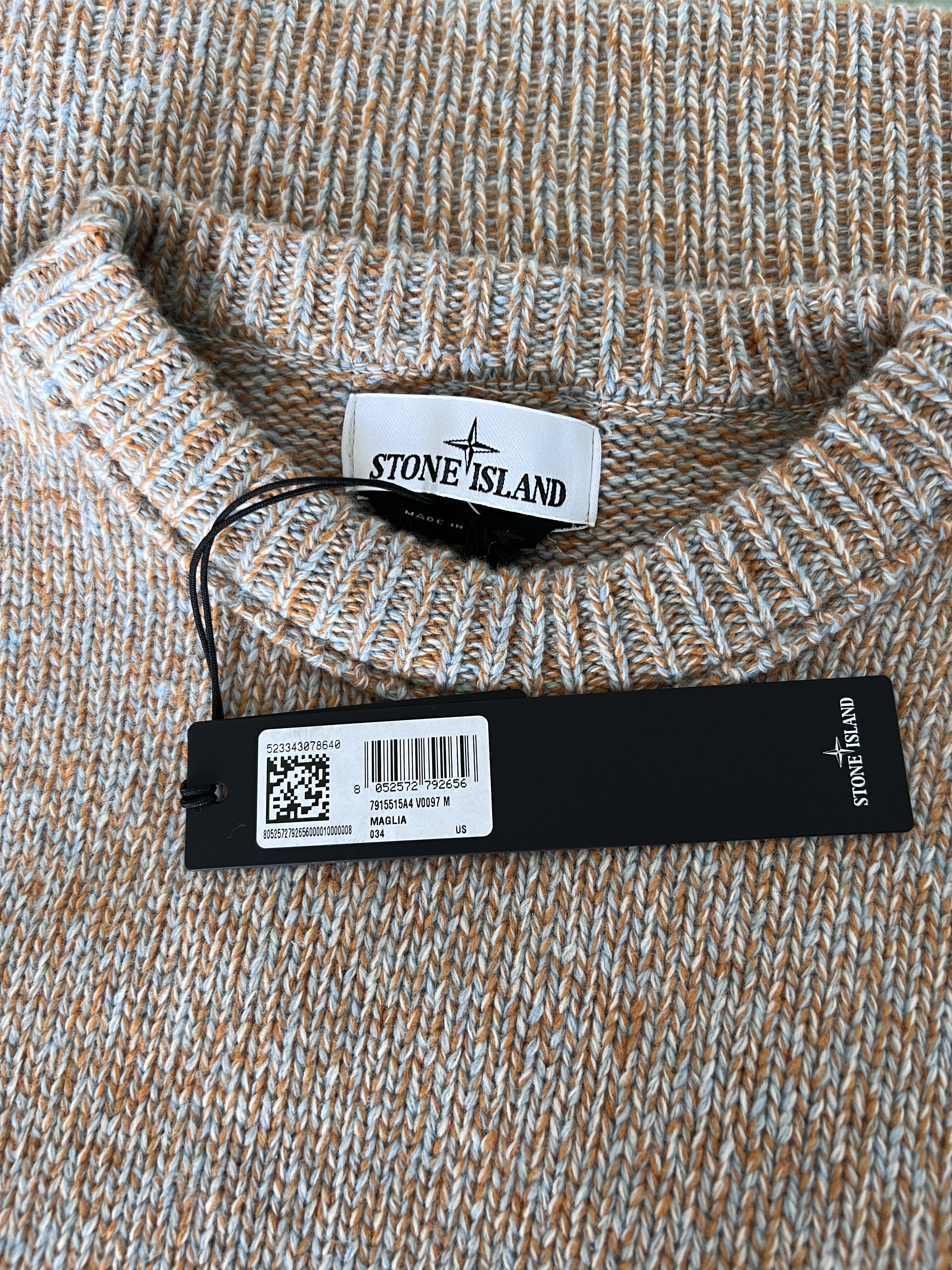 Stone Island Stone Island Chunky Wool Sweater in Beige Size US M / EU 48-50 / 2 - 6 Thumbnail