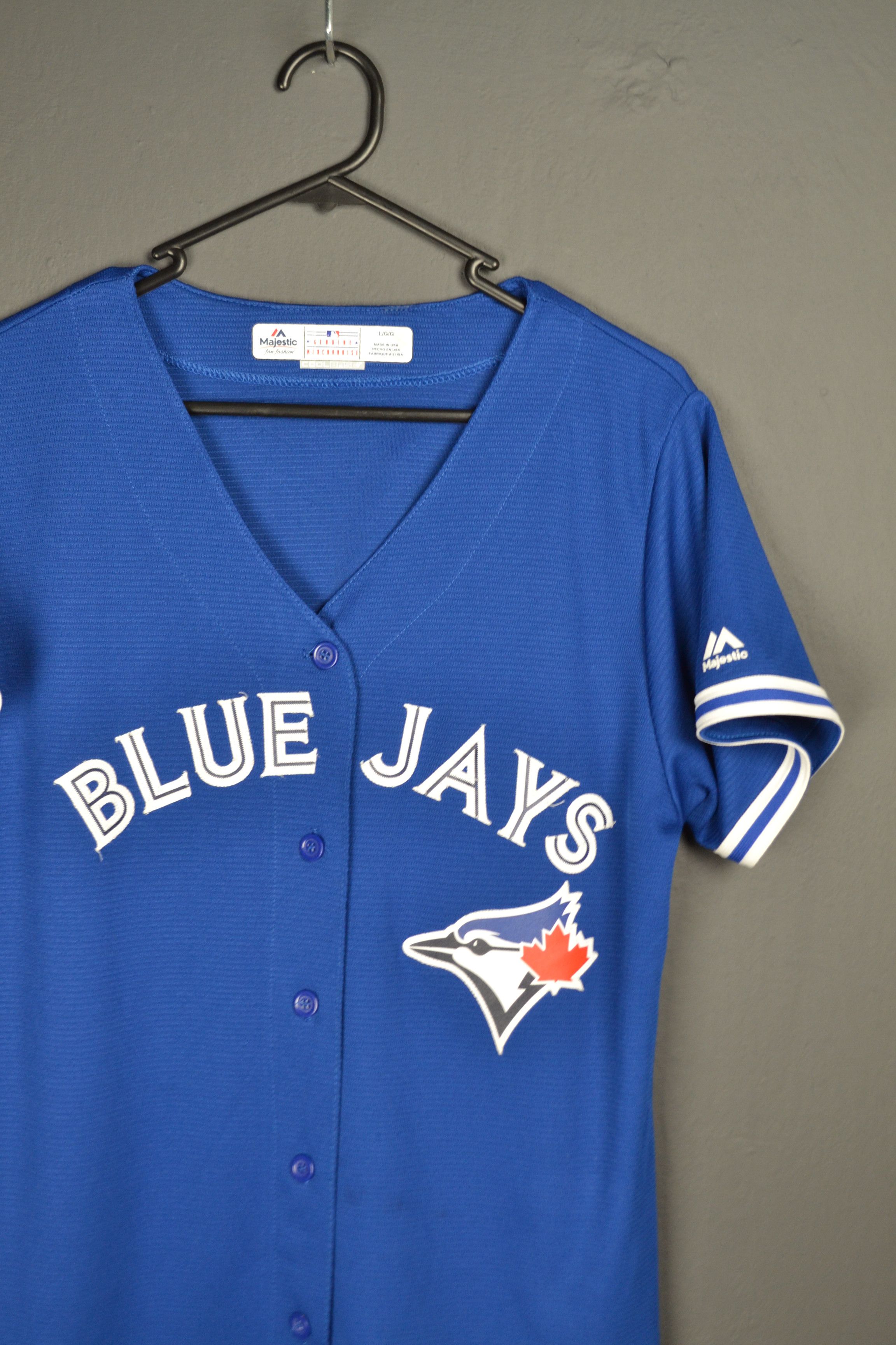 Majestic Blue Jays Toronto L size Women's Majestic Made in USA Jersey Size L / US 10 / IT 46 - 1 Thumbnail