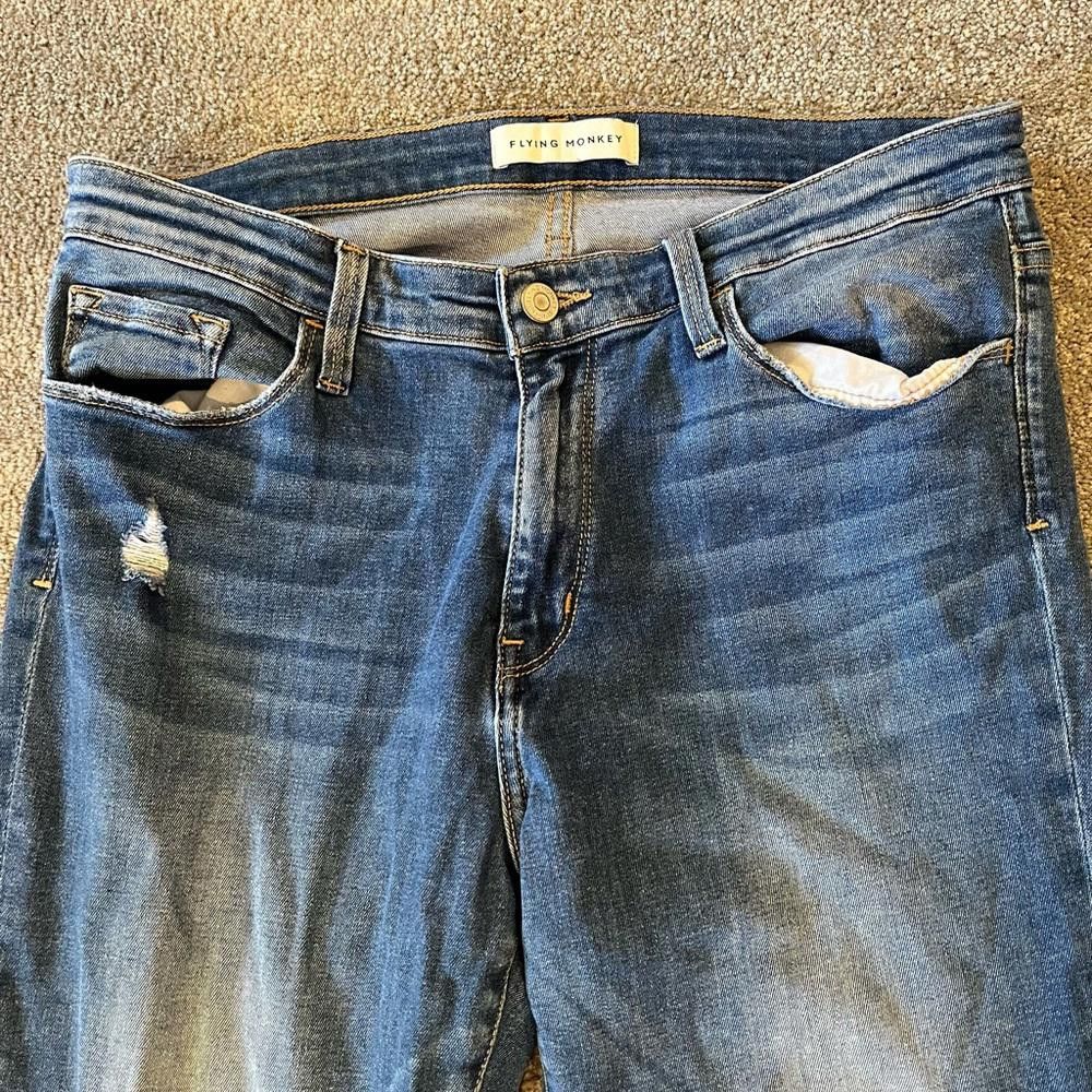 Designer Flying monkey denim jeans Size 30" / US 8 / IT 44 - 2 Thumbnail