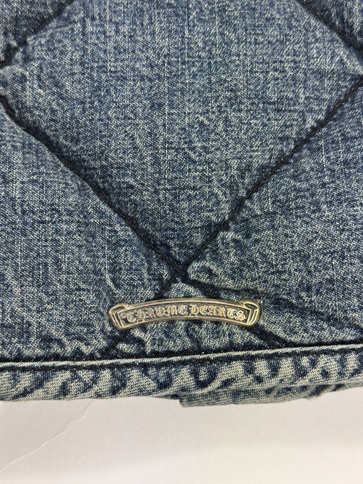 Chrome Hearts FW22 SILVER BUTTONS GARAGE WASH PUFFER DENIM GILET (SAMPLE) Size US S / EU 44-46 / 1 - 3 Thumbnail