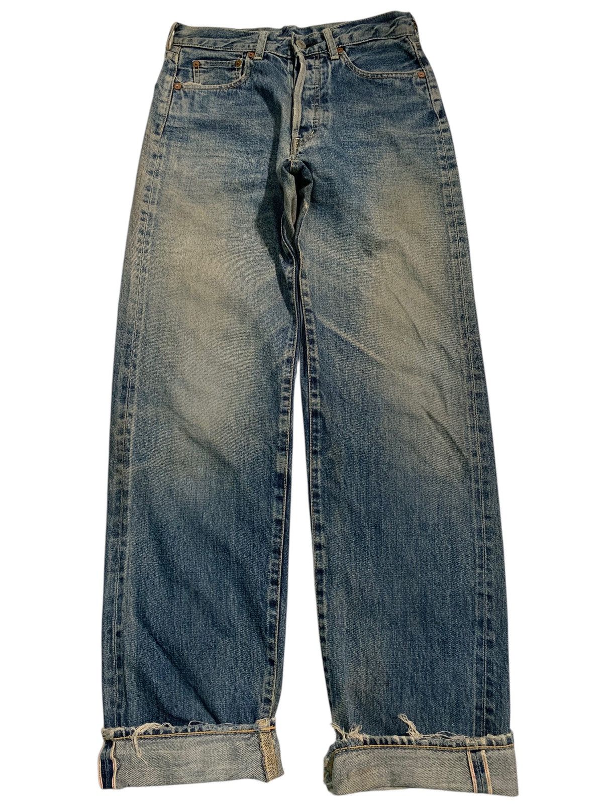 Kapital BARTACK SELVEDGE RUSTY BUTTON FLY JAPANESE DISTRESSED DENIM Size US 28 / EU 44 - 5 Thumbnail