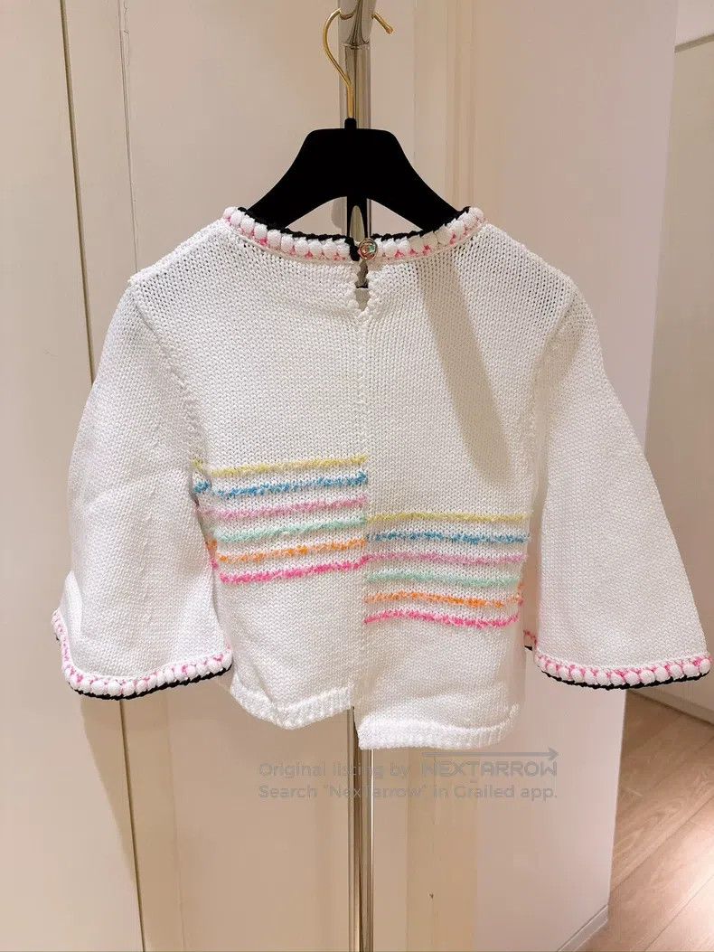 Chanel Chanel 24S spring and summer rainbow strip three-quarter s Size XXS / US 00 / IT 34 - 2 Thumbnail