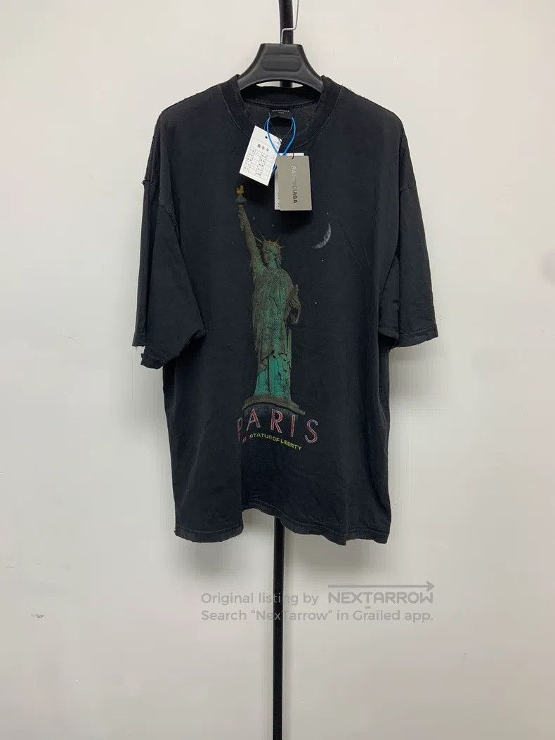 Balenciaga Balenciaga Patterned letter printed round neck short-sleev Size US M / EU 48-50 / 2 - 1 Thumbnail