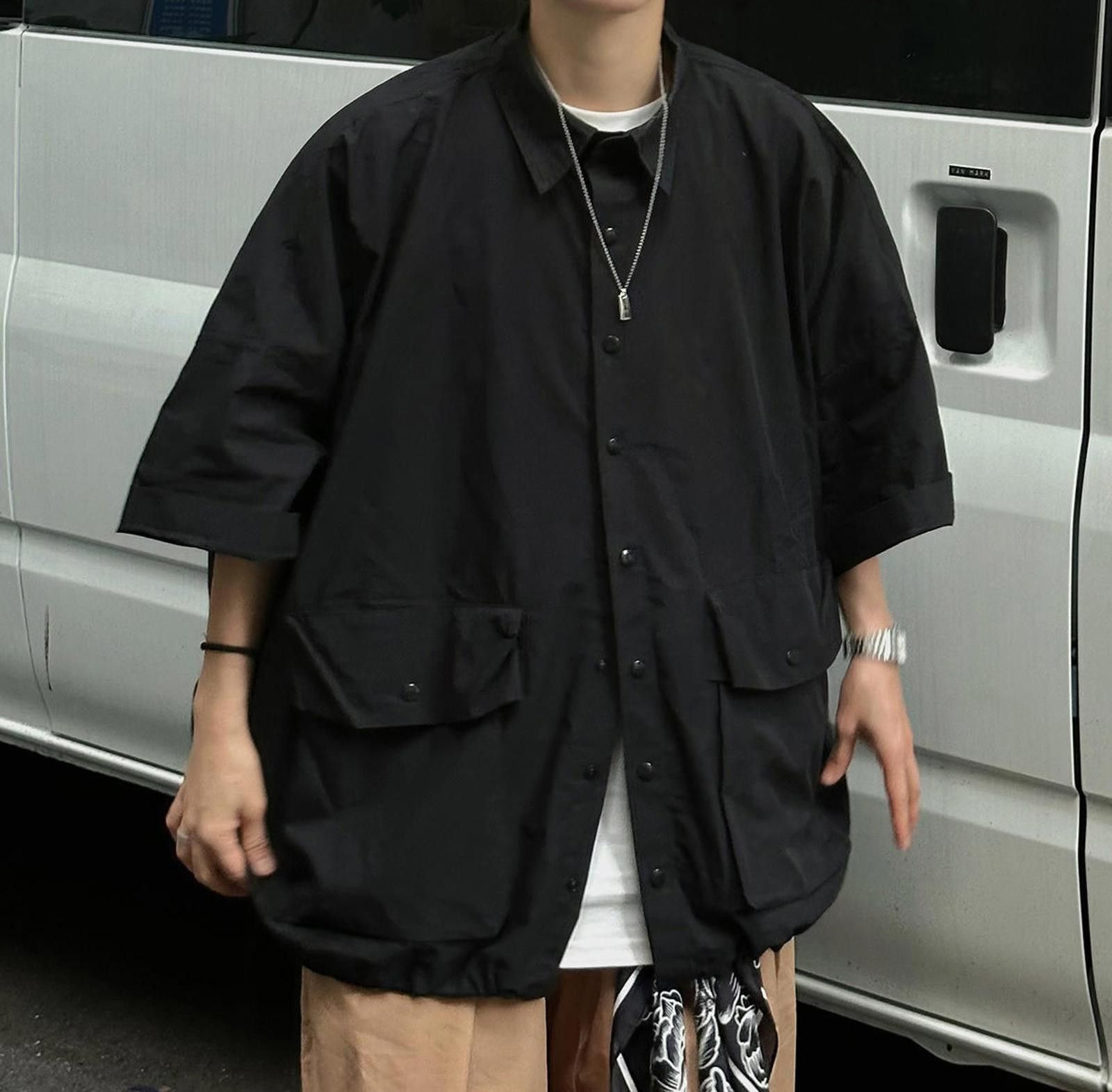 Vintage Stylish Black Oversized Jacket Size US M / EU 48-50 / 2 - 5 Thumbnail