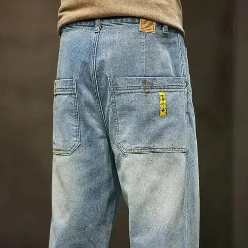 Jean Loose Retro Blue Denim Size US 38 / EU 54 - 4 Thumbnail