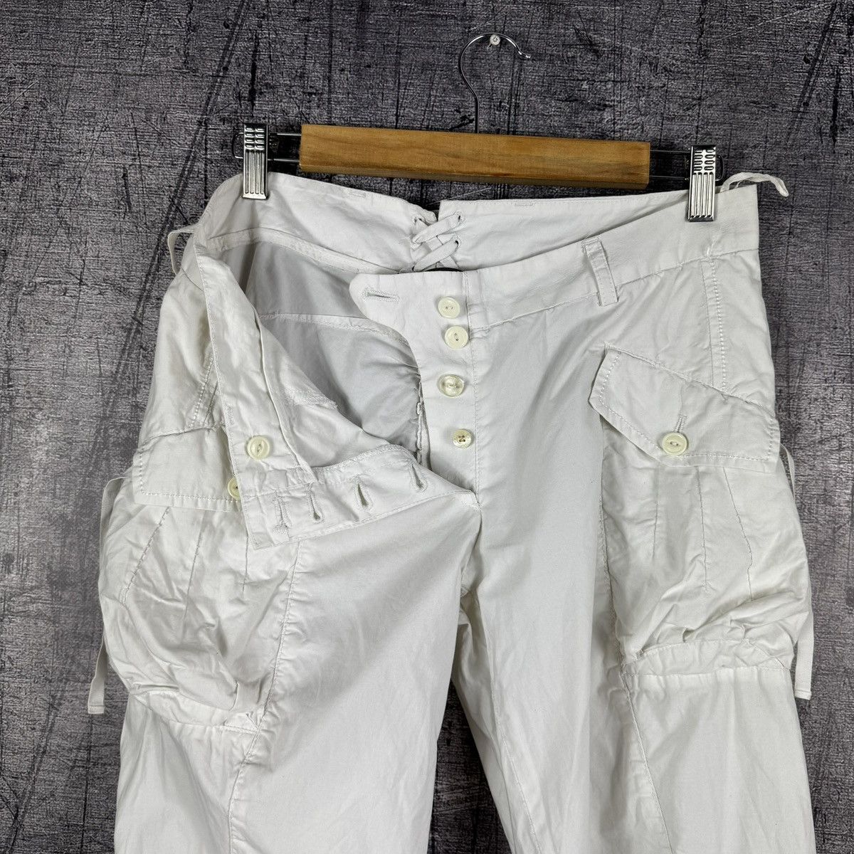 Marithe + Francois Girbaud Y2K Marithe Francois girbaud bondage avant-garde cargo pants Size 30" / US 8 / IT 44 - 18 Thumbnail