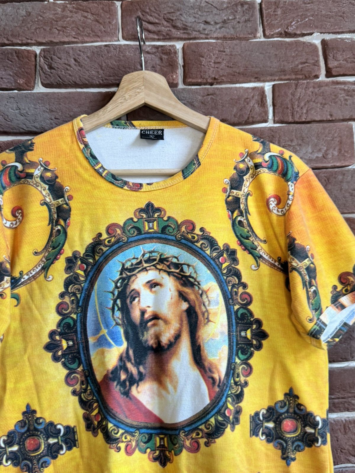 Vintage Vintage Y2K l Jesus Christ Cross All over print Tee art hype Size US M / EU 48-50 / 2 - 4 Thumbnail