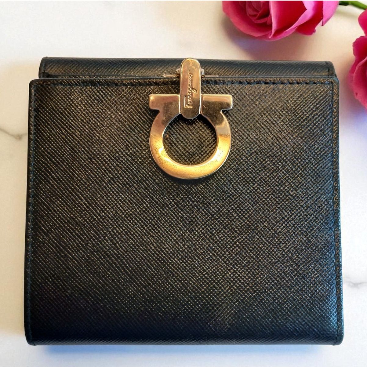Salvatore Ferragamo Salvatore Ferragamo Black Leather Bifold Wallet Size ONE SIZE - 1 Thumbnail