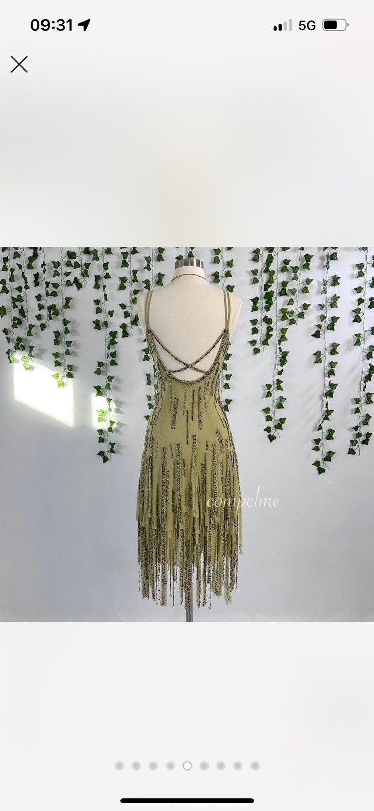 Designer Vintage Caché beaded Silk Dress Size S / US 4 / IT 40 - 2 Thumbnail