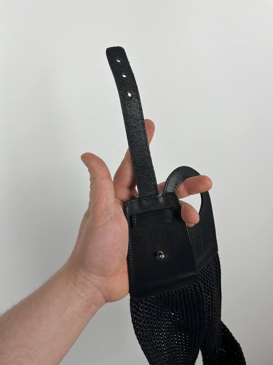 OSKA OSKA Black Woven Elastic Stretch Belt Size 2 Lagenlook Size ONE SIZE - 4 Thumbnail