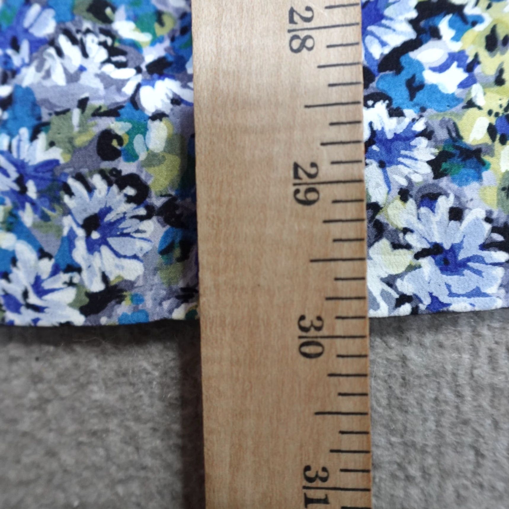 Rebecca Taylor Rebecca Taylor Dress 10 Blue Floral Batwing Sleeves V-Neck Tie Cinched Silk Long 3/4 Sleeve Pockets Womens Size L / US 10 / IT 46 - 6 Thumbnail