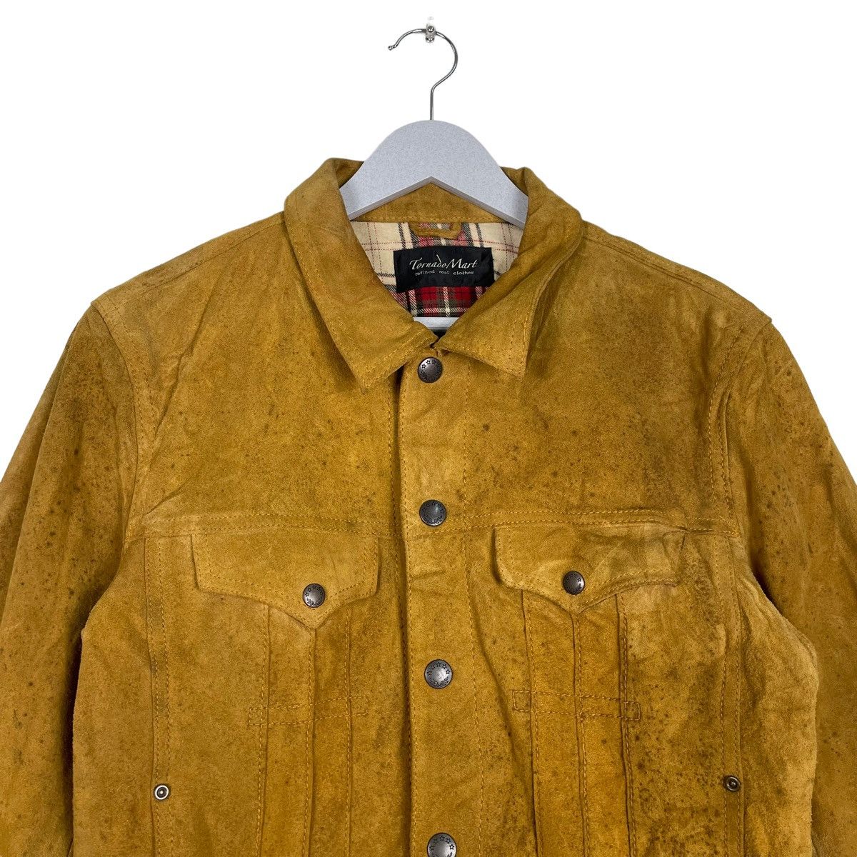 Tornado Mart 💥TORNADO MART JAPAN SUEDE LEATHER TRUCKER JACKET Size US S / EU 44-46 / 1 - 2 Thumbnail