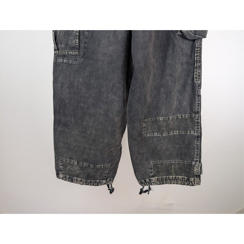 Maison MIHARA YASUHIRO o1rshd1 Repair Cargo Trousers Denim Pants in Black Size US 32 / EU 48 - 14 Thumbnail