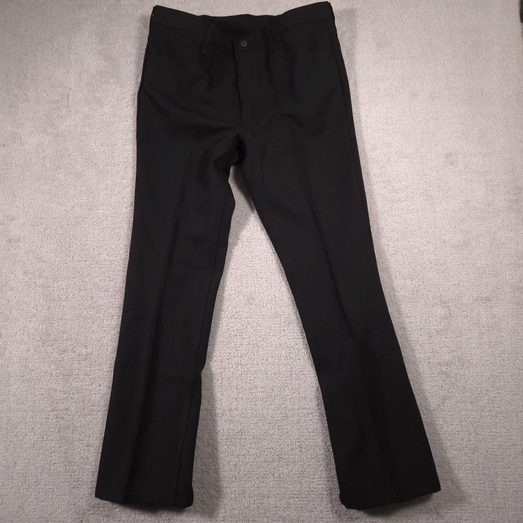 Wrangler Wrangler Jeans Mens 36x32 Black Denim Regular Fit Straight Leg Dark Wash Size US 36 / EU 52 - 2 Thumbnail