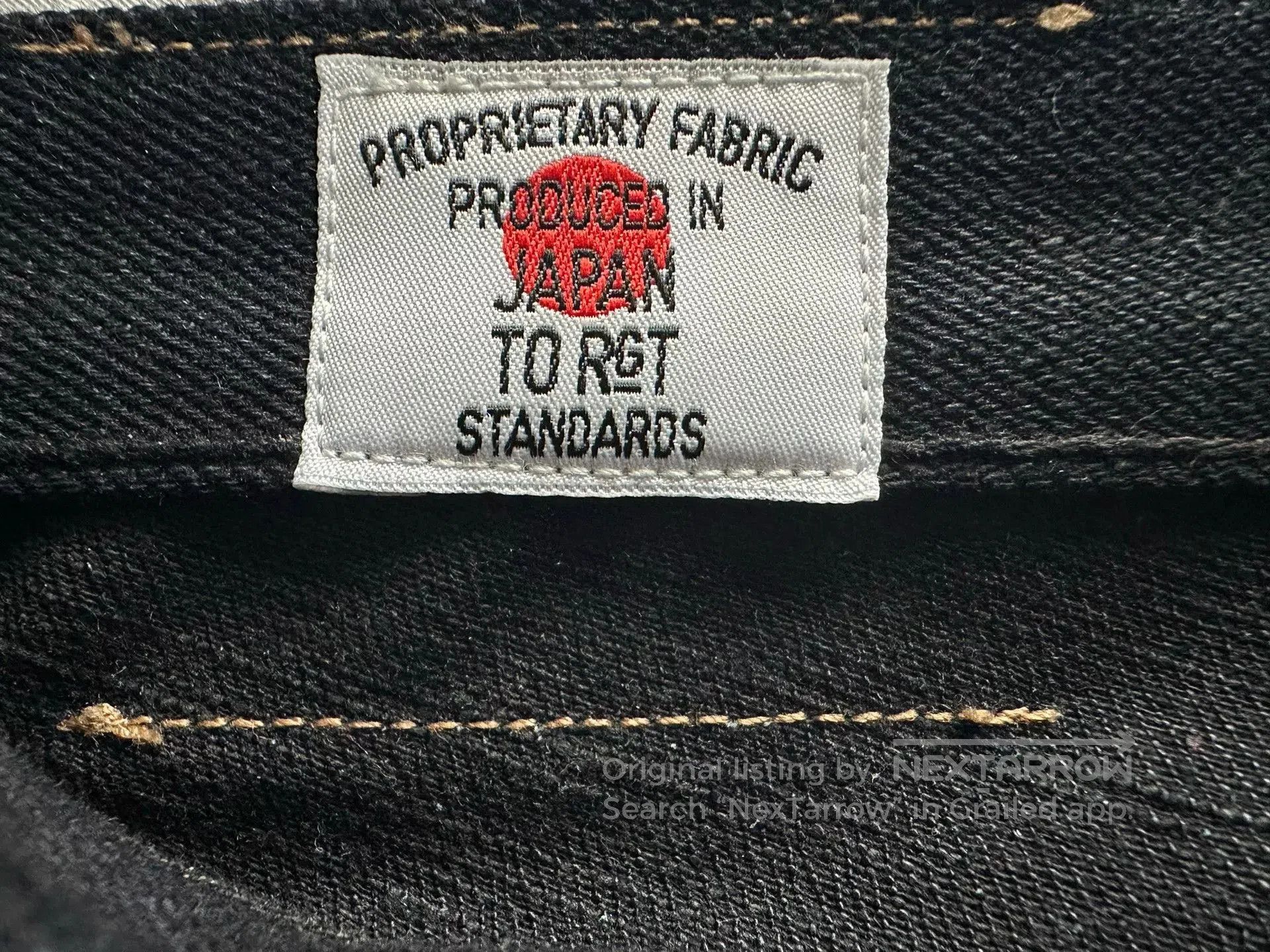 R.H.Vintage RGT 17oz Silveridge Blue Slim Taper Jeans. Size US 33 - 5 Thumbnail