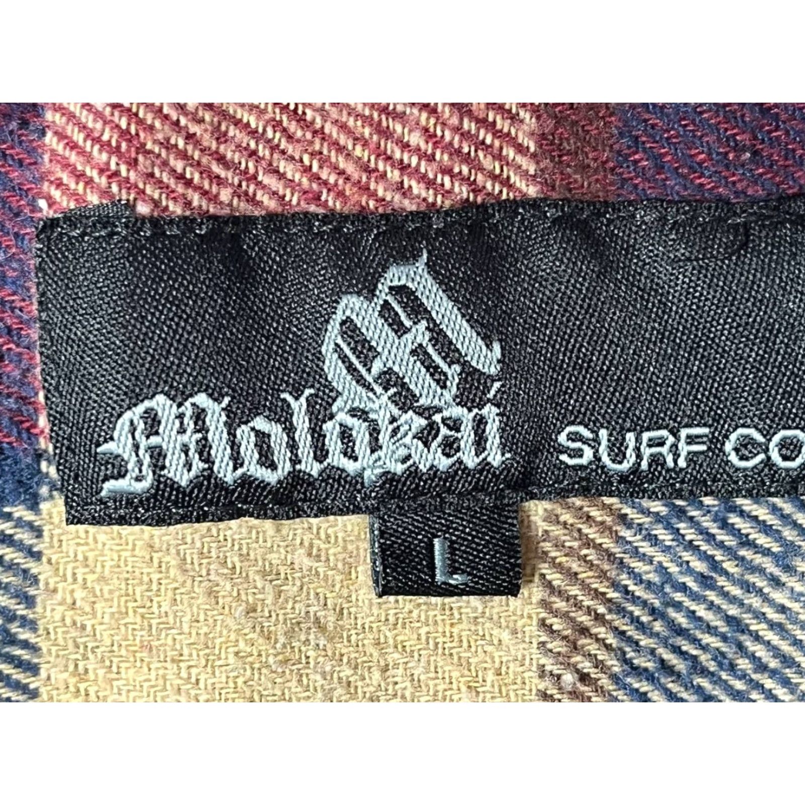 CO Molokai Surf Co Shirt Mens L Red Plaid Flannel Hooded Button Up Beach Outdoors Size US L / EU 52-54 / 3 - 6 Thumbnail