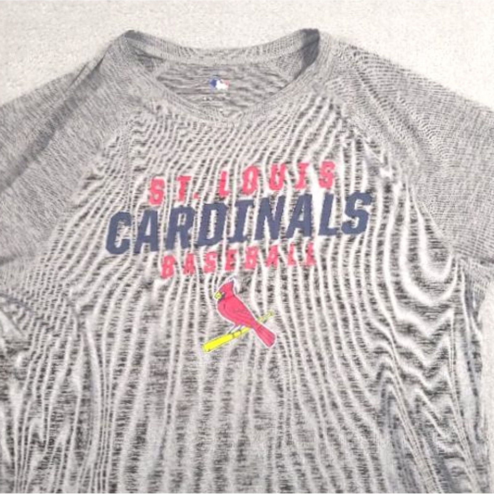 MLB VINTAGE St. Louis Cardinals MLB Genuine Merchandise T-Shirt Mens Large Gray Spellout Tee Size US L / EU 52-54 / 3 - 3 Thumbnail