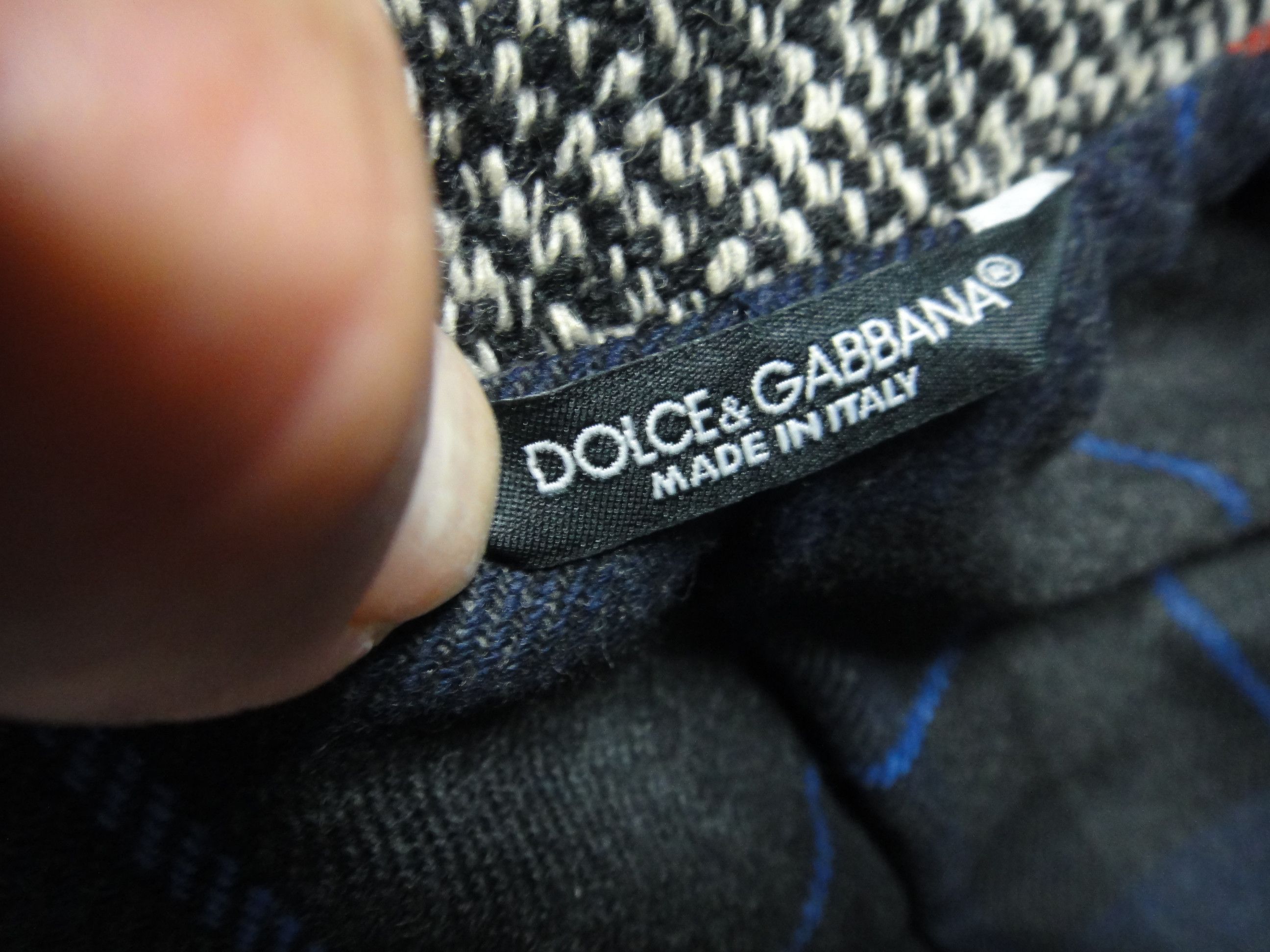 Dolce & Gabbana DOLCE&GABBANA Black Label Tweed Jacket Wool Blend Excellent Size 50R - 8 Thumbnail