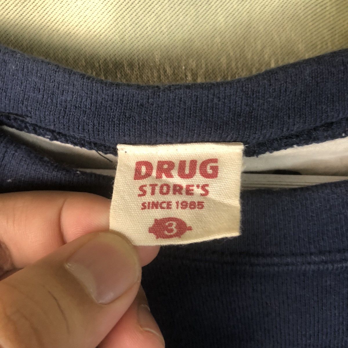 Japanese Brand Drug Stores pig Dark Blue Sweatshirt #7430 Size US M / EU 48-50 / 2 - 10 Thumbnail