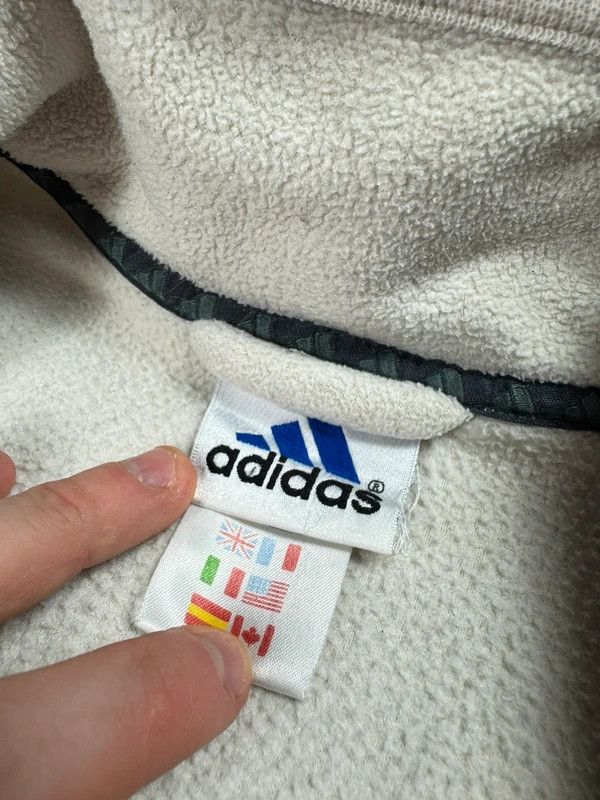 Adidas Vintage Adidas fleece sweatshirt cream m Size US M / EU 48-50 / 2 - 4 Thumbnail