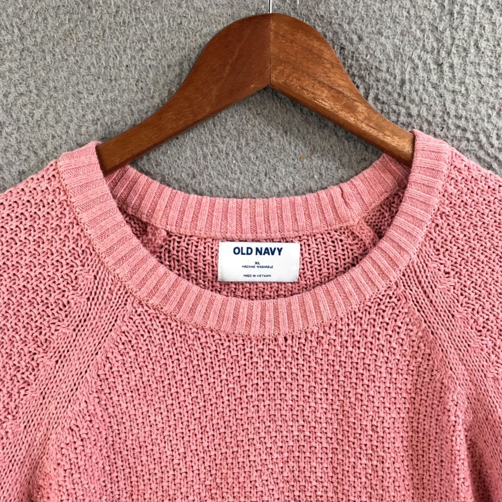 Old Navy Old Navy Sweater Womens XL Crew Neck Long Sleeve Pullover Cotton Blend Pink NEW Size XL / US 12-14 / IT 48-50 - 3 Thumbnail