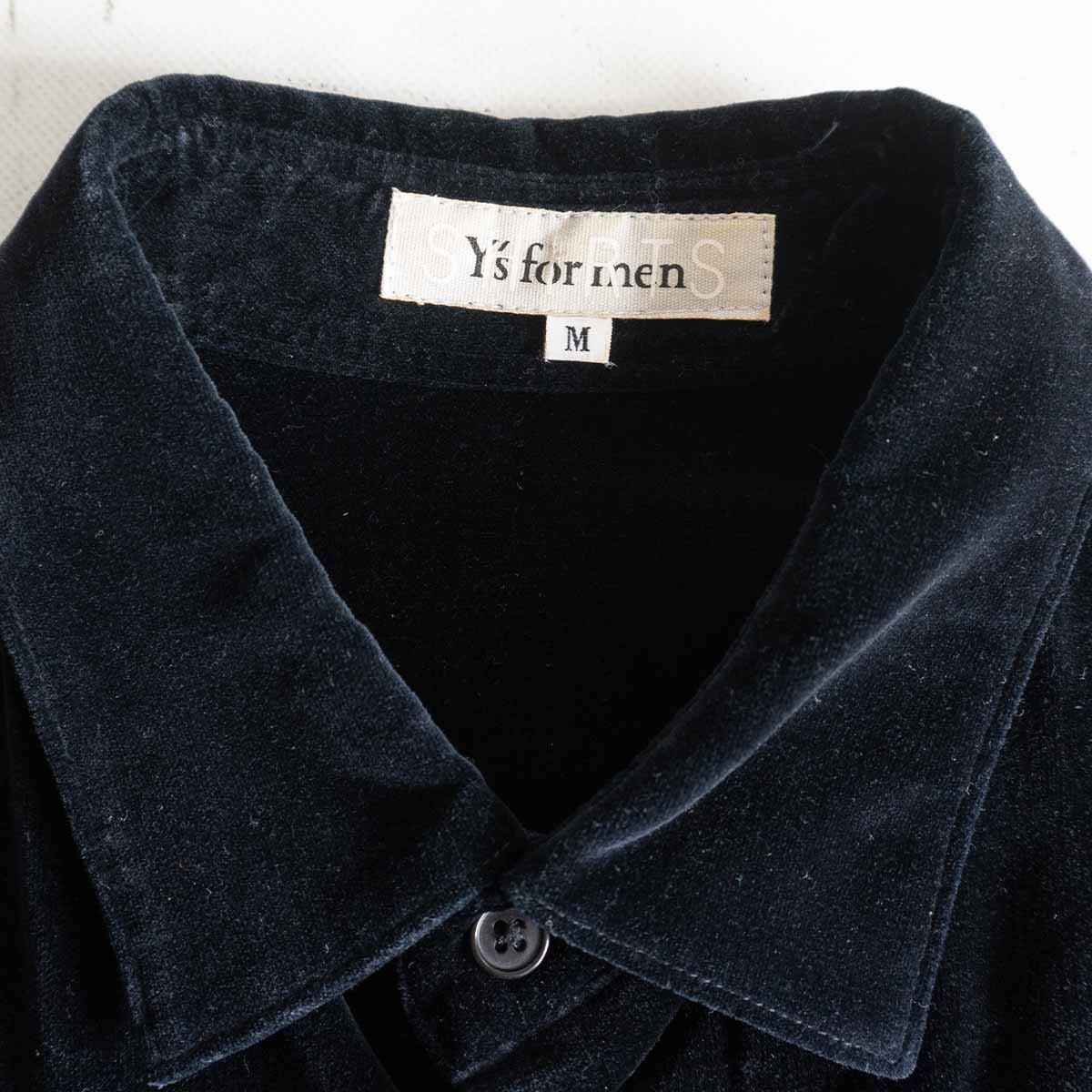 Yohji Yamamoto Y's for men oversilhouette velor shirt Size US M / EU 48-50 / 2 - 2 Thumbnail