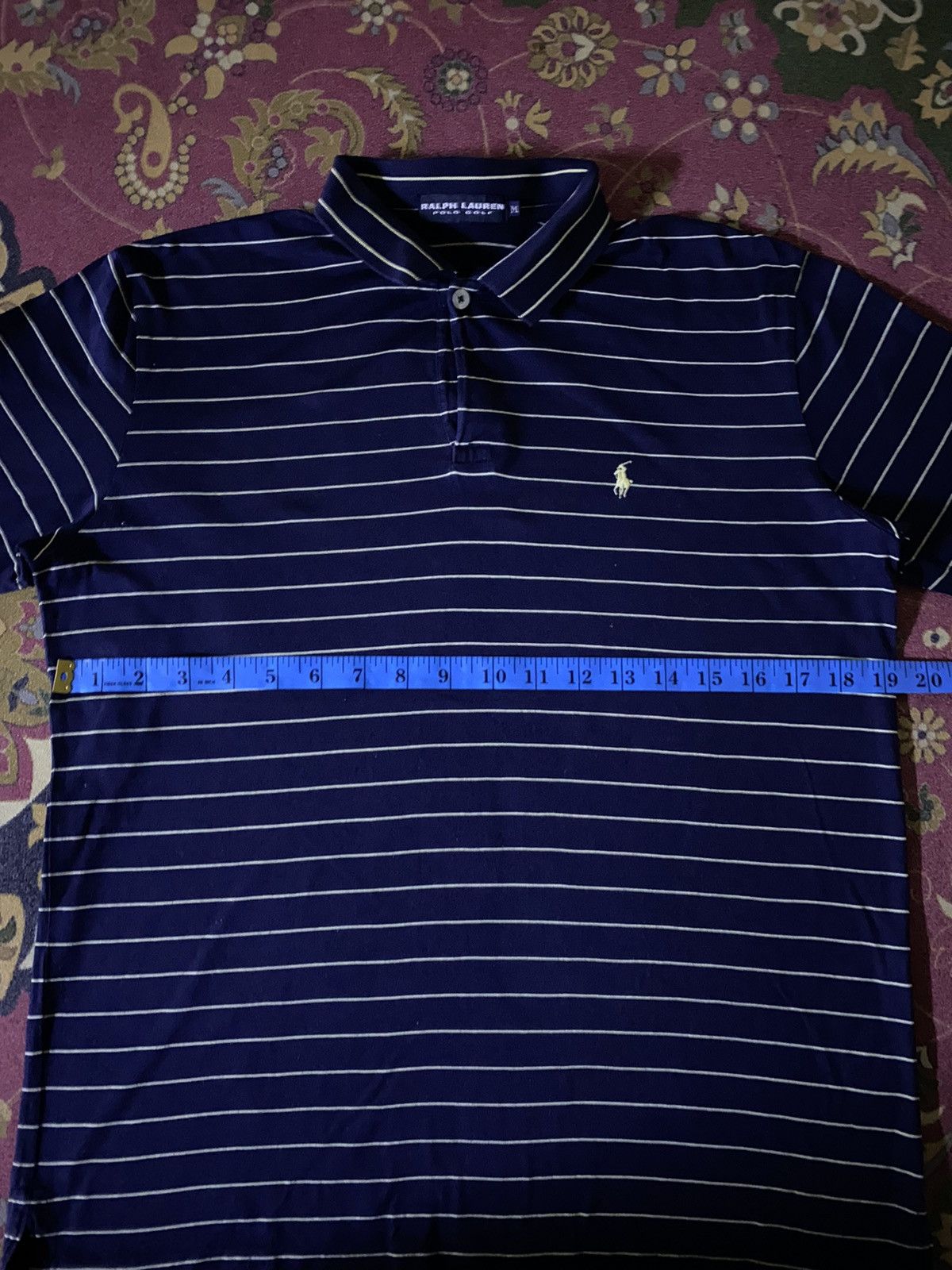 Japanese Brand × Polo Ralph Lauren × Ralph Lauren Ralph Lauren Polo Golf Striped Long Sleeve Polo Size US M / EU 48-50 / 2 - 10 Thumbnail