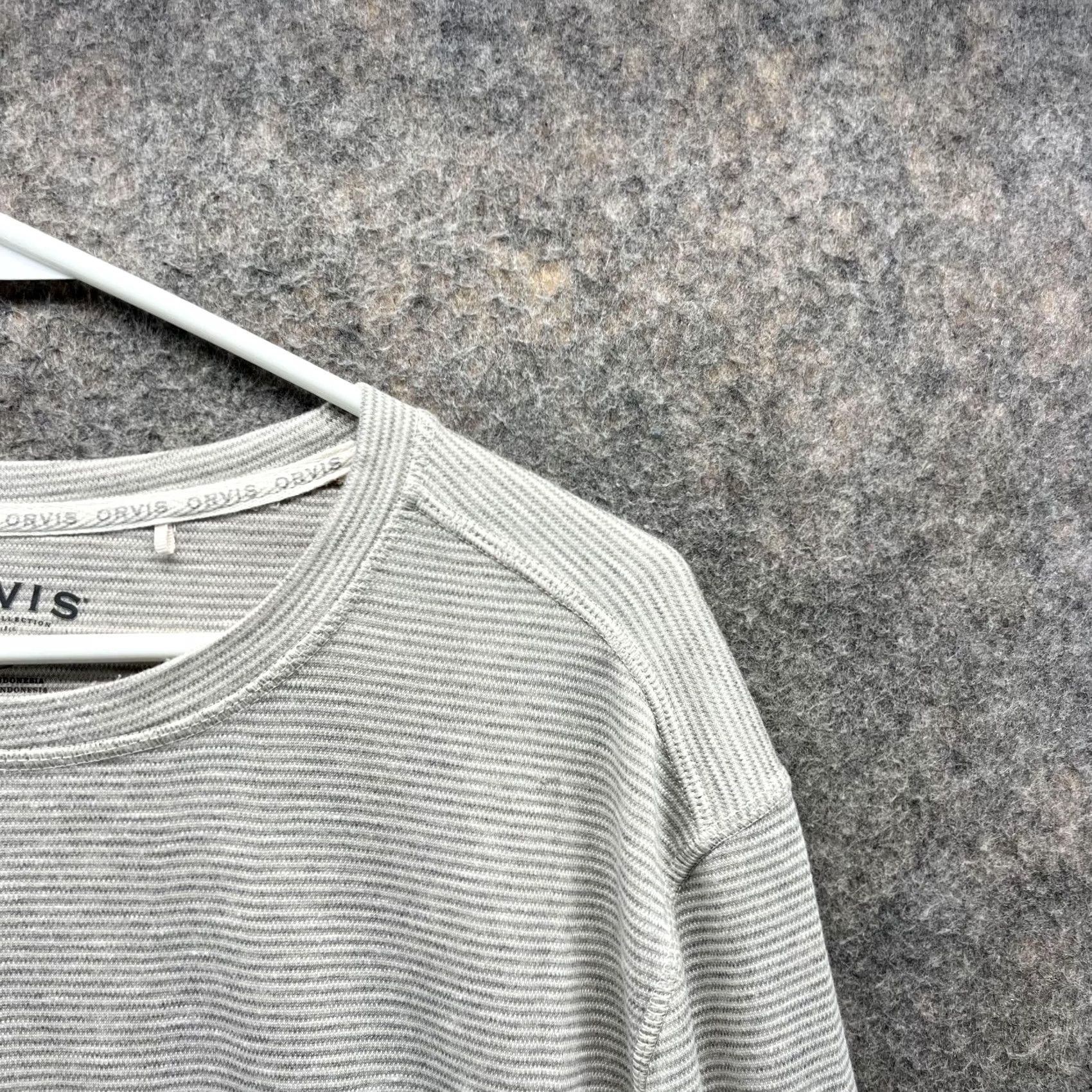 Orvis Orvis Sweater Men XL Ribbed Khaki Classic Sweatshirt Crewneck Pullover - Beige Fleece Cotton Cardigan? Size US XL / EU 56 / 4 - 4 Thumbnail
