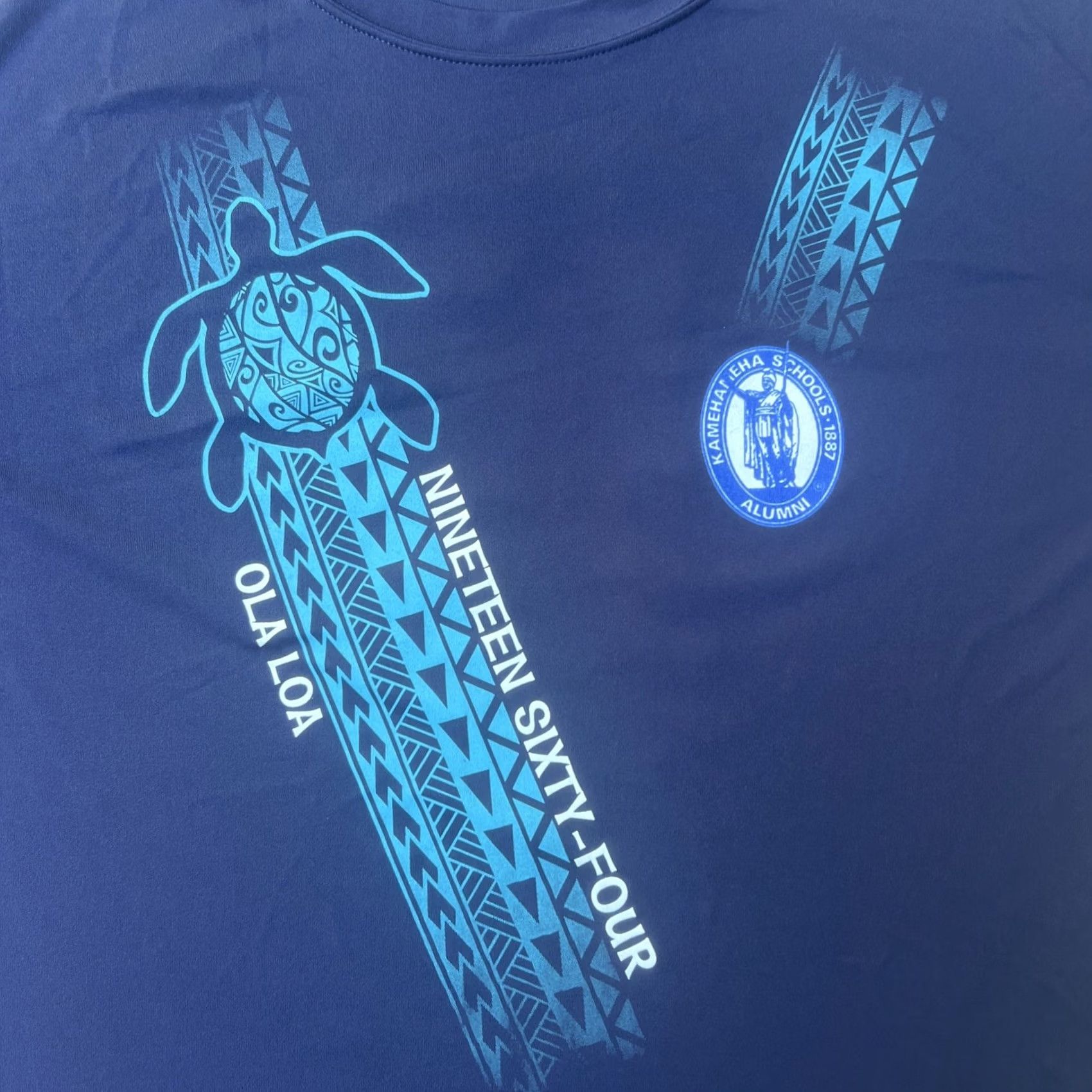 Vintage Kamehameha Schools 1887 Alumni Ola Loa 1964 Athletic Shirt Rash Guard Jersey XL Blue Nike? Wait. Size US XL / EU 56 / 4 - 3 Thumbnail