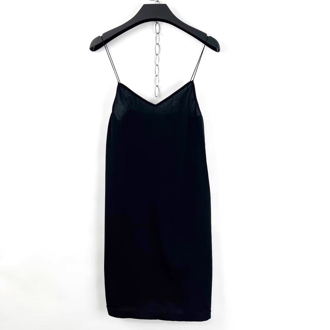 Chanel Chanel Black V-Neck Knit Slip Maxi Dress K12 Size XS / US 0-2 / IT 36-38 - 1 Thumbnail