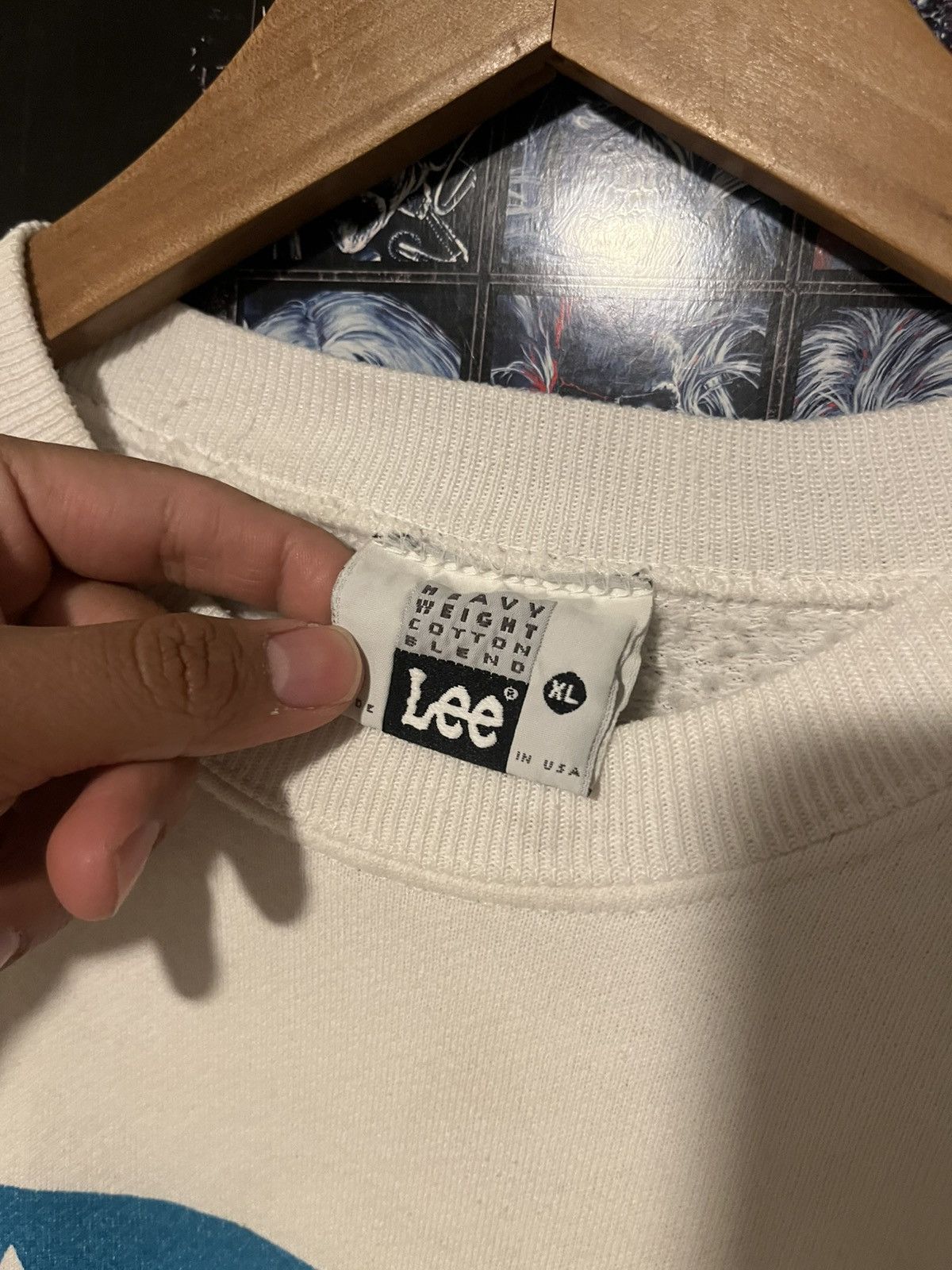 Lee Vintage 90’s 1992 Lee Alumitos Bay Abstract Art sweatshirt Size US XL / EU 56 / 4 - 4 Thumbnail