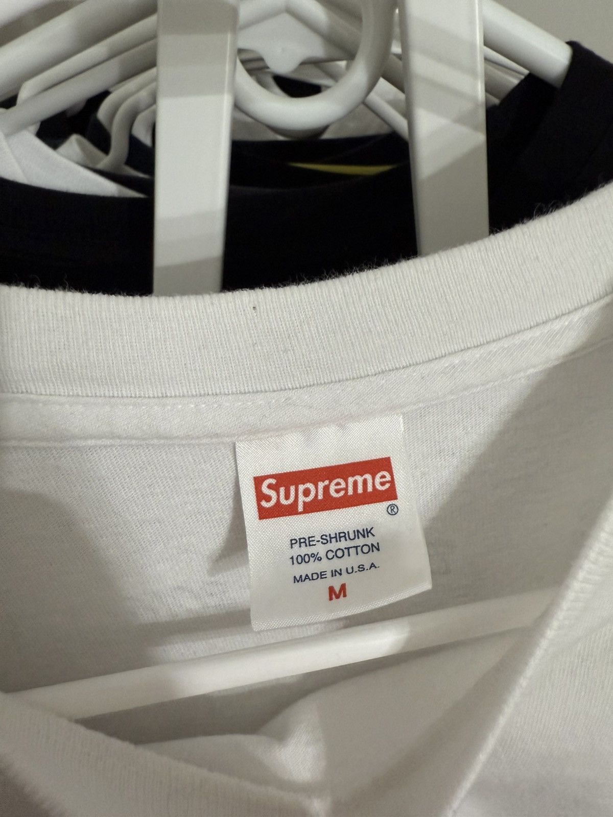 Supreme White Supreme Santa Box Logo Tee Size US M / EU 48-50 / 2 - 2 Thumbnail