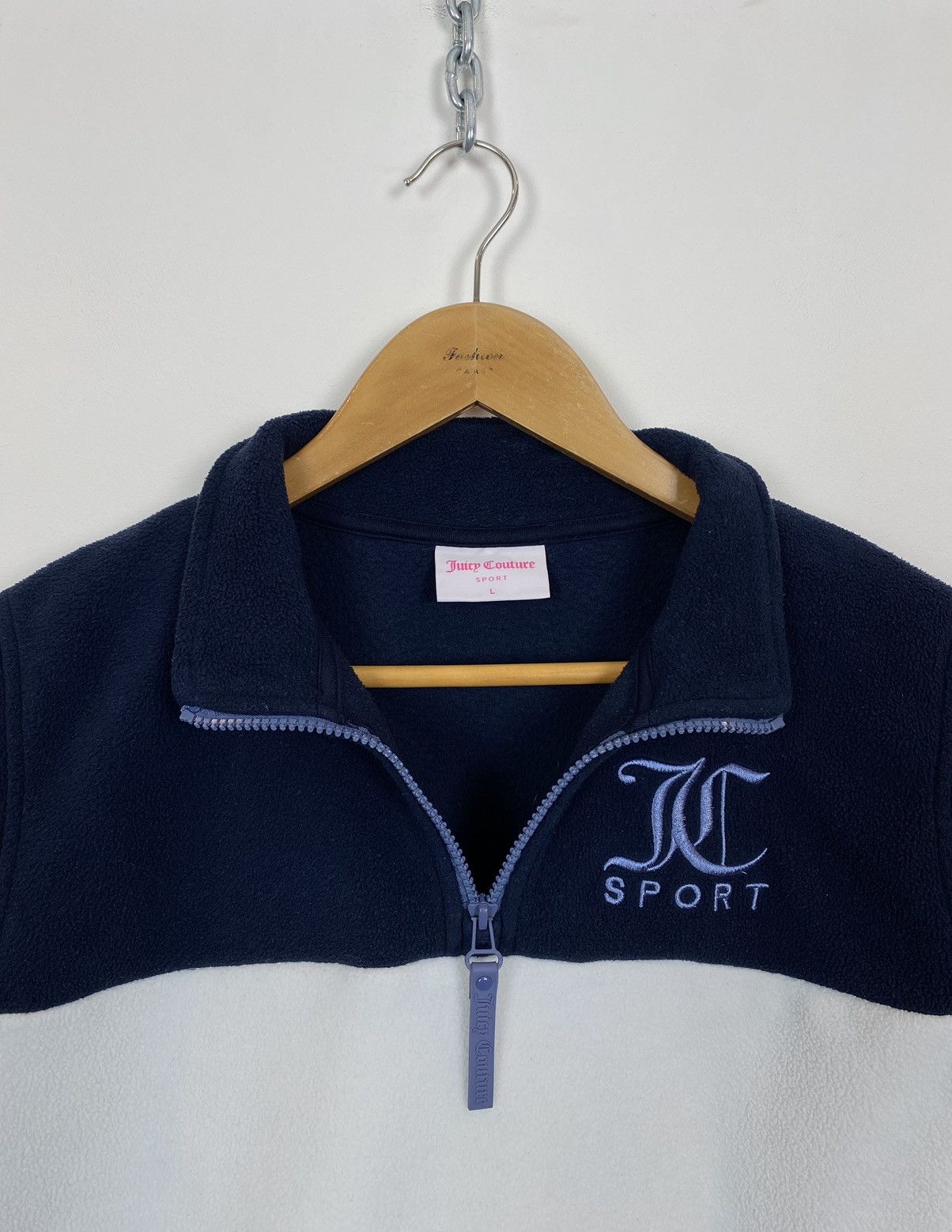 Juicy Couture Juicy Couture Sport Full Zip Fleece Hoodie Women’s Size L Size L / US 10 / IT 46 - 3 Thumbnail