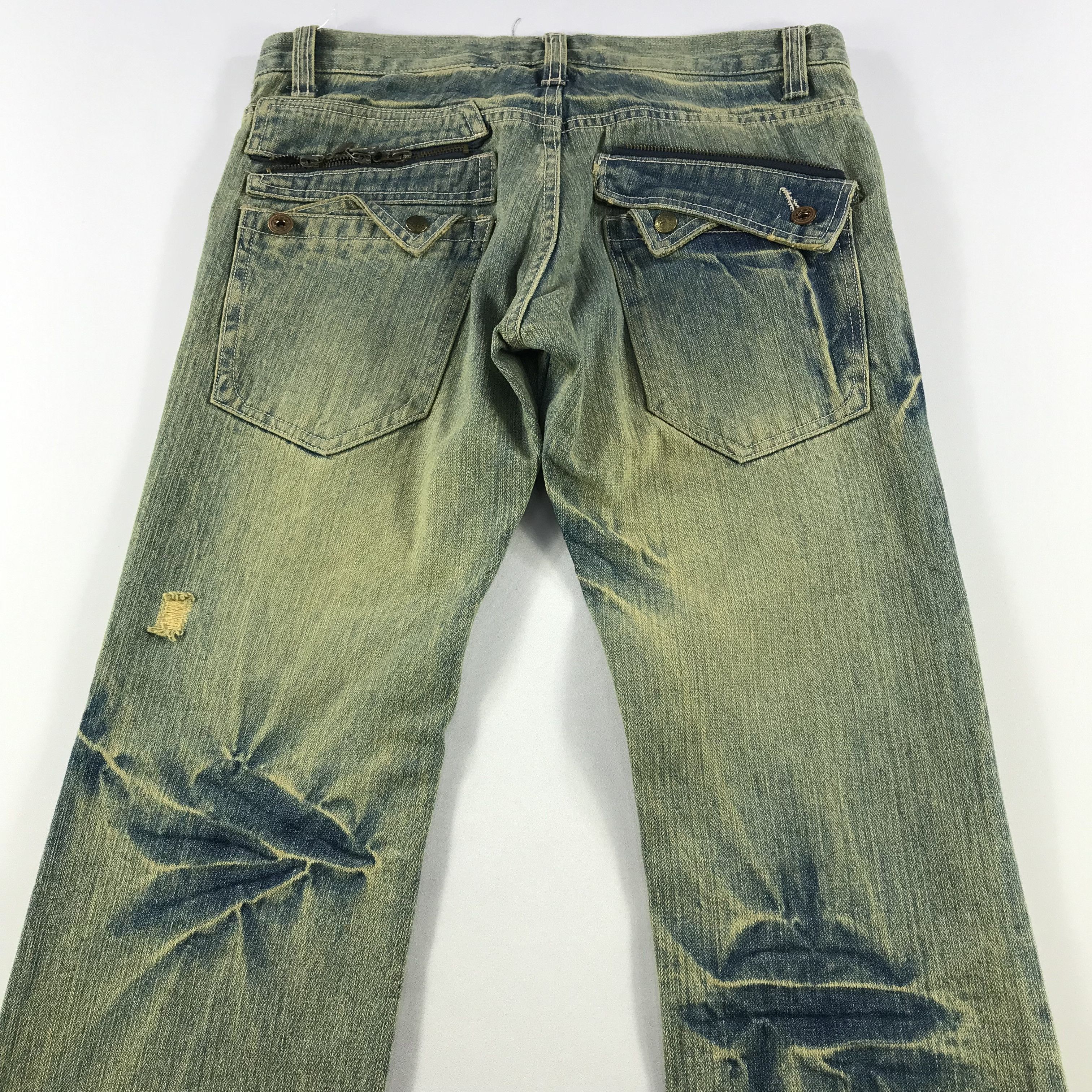 Japanese Brand Japanese Brand Limited Jeans Mud Wash Distressed Denim Size US 32 / EU 48 - 4 Thumbnail