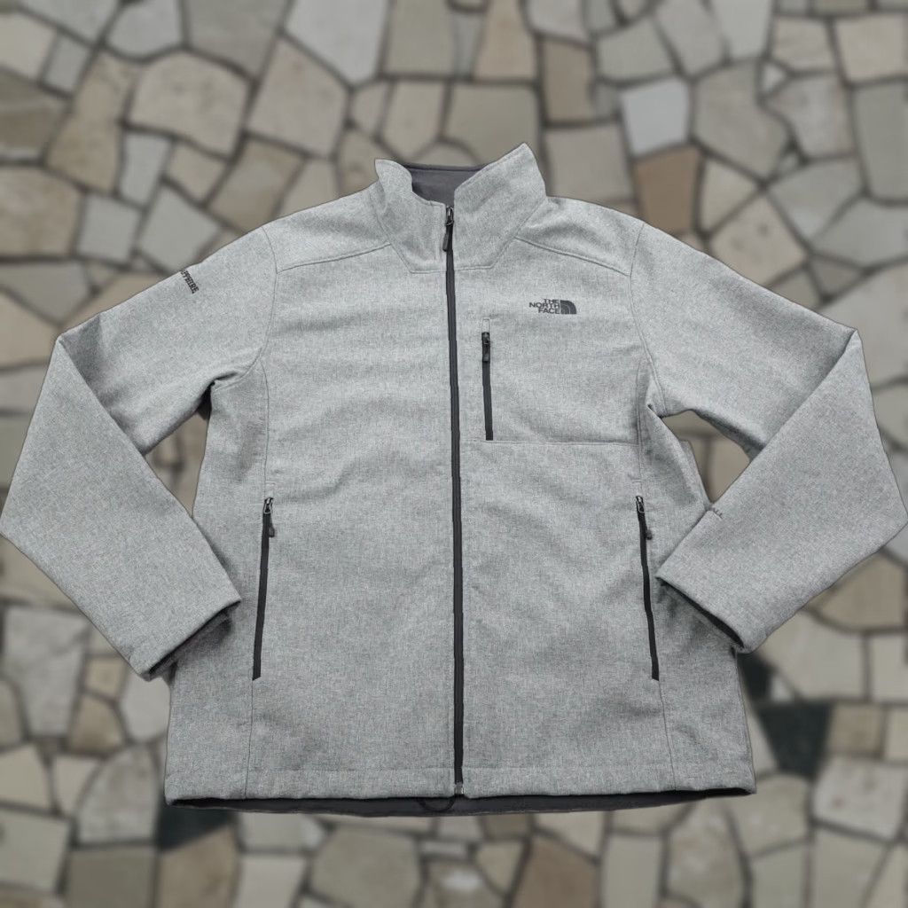 The North Face North Face Jacket Mens Large Gray Apex Barrier Soft Shell Full Zip Up Coat Size US L / EU 52-54 / 3 - 1 Thumbnail