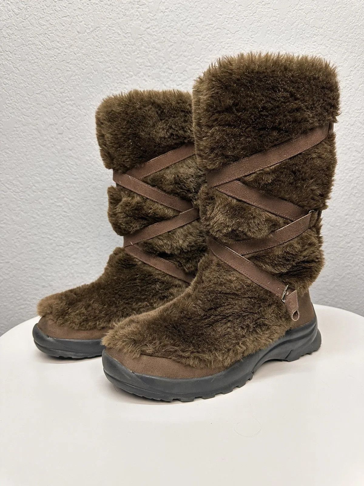 Moon Boot Ifsixwasnine Boots Brown Fur Leather Vintage Mohair Japan Size US 8 / EU 41 - 4 Thumbnail