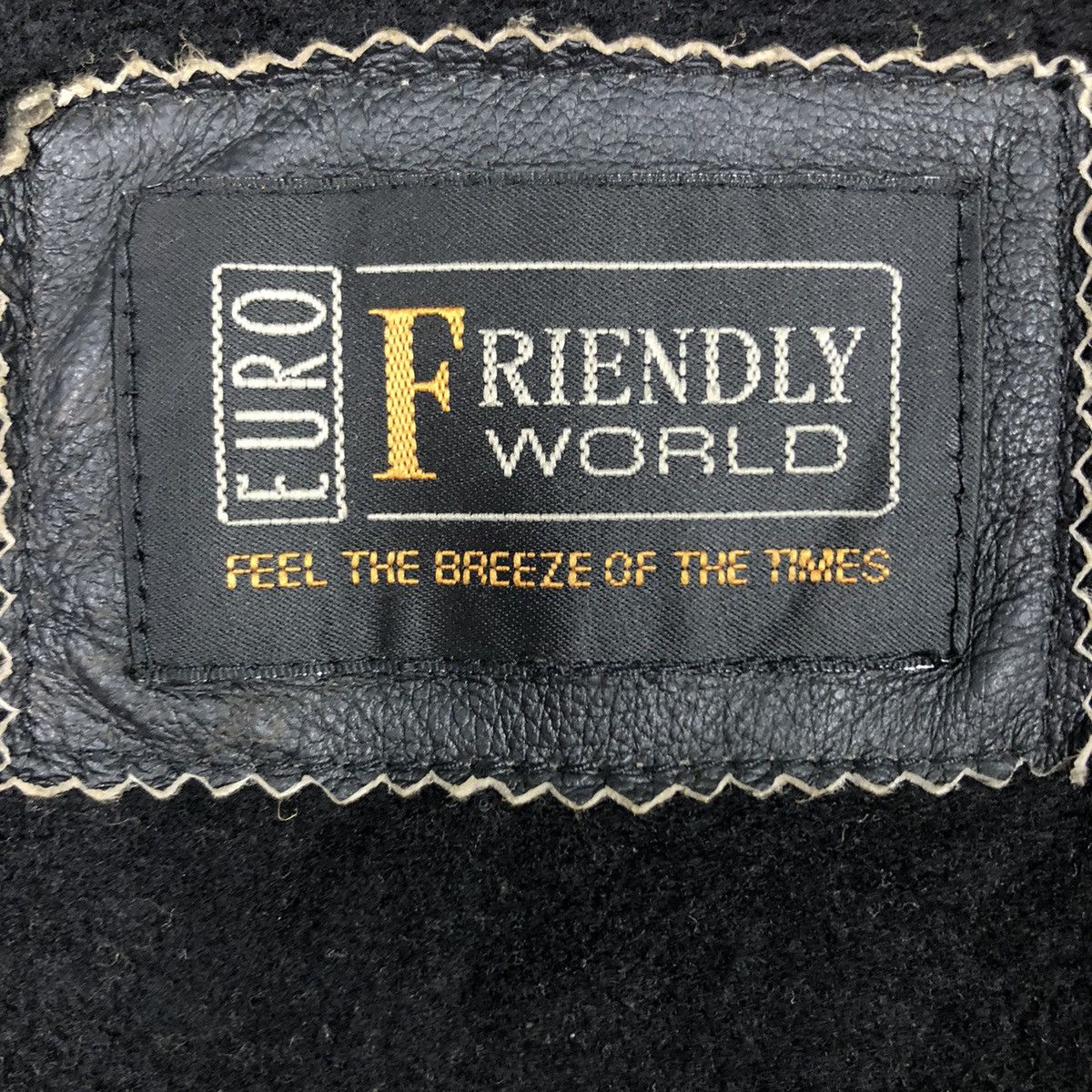 Japanese Brand × Vintage 📌Vintage Biker Wear Vest Jacket Friendly Word Size US M / EU 48-50 / 2 - 18 Thumbnail