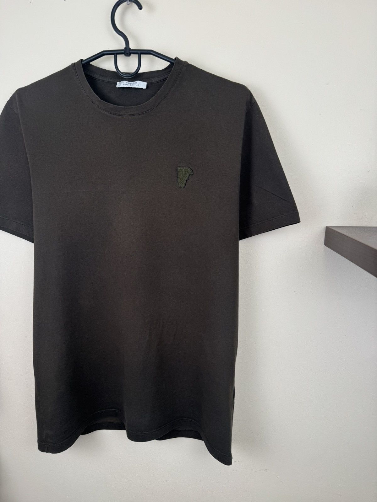 Versace Versace Collection T-Shirt Men Dark Green Logo Size S Olive Size US S / EU 44-46 / 1 - 5 Thumbnail