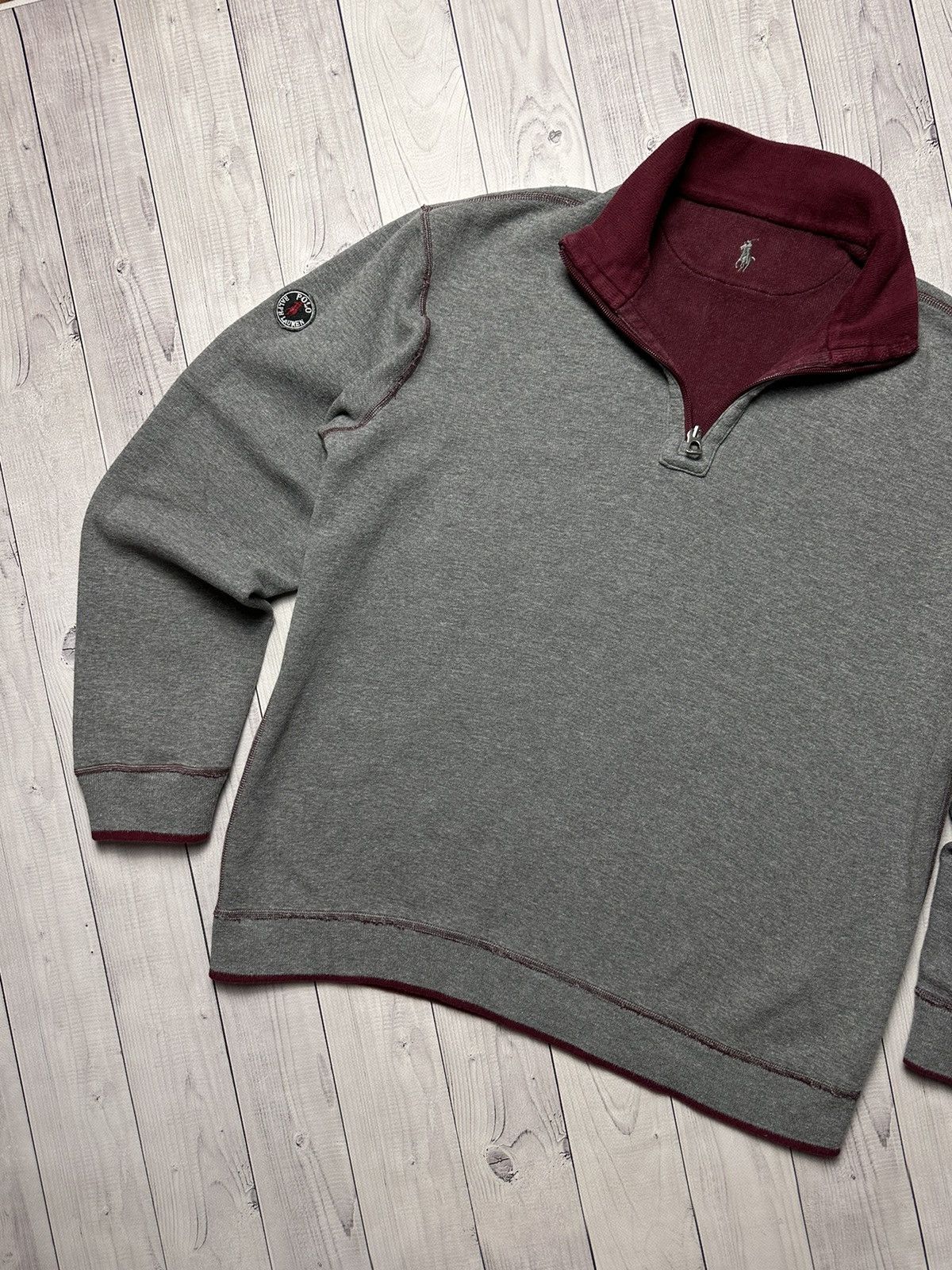 Vintage Vintage Polo Ralph Lauren sweater reversible logo rare Large Size US L / EU 52-54 / 3 - 8 Thumbnail