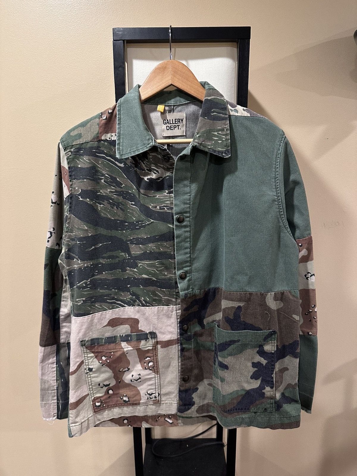 Gallery Dept. Gallery Dept Camo Print Patchwork Twill Shirt Jacket Size US M / EU 48-50 / 2 - 1 Thumbnail