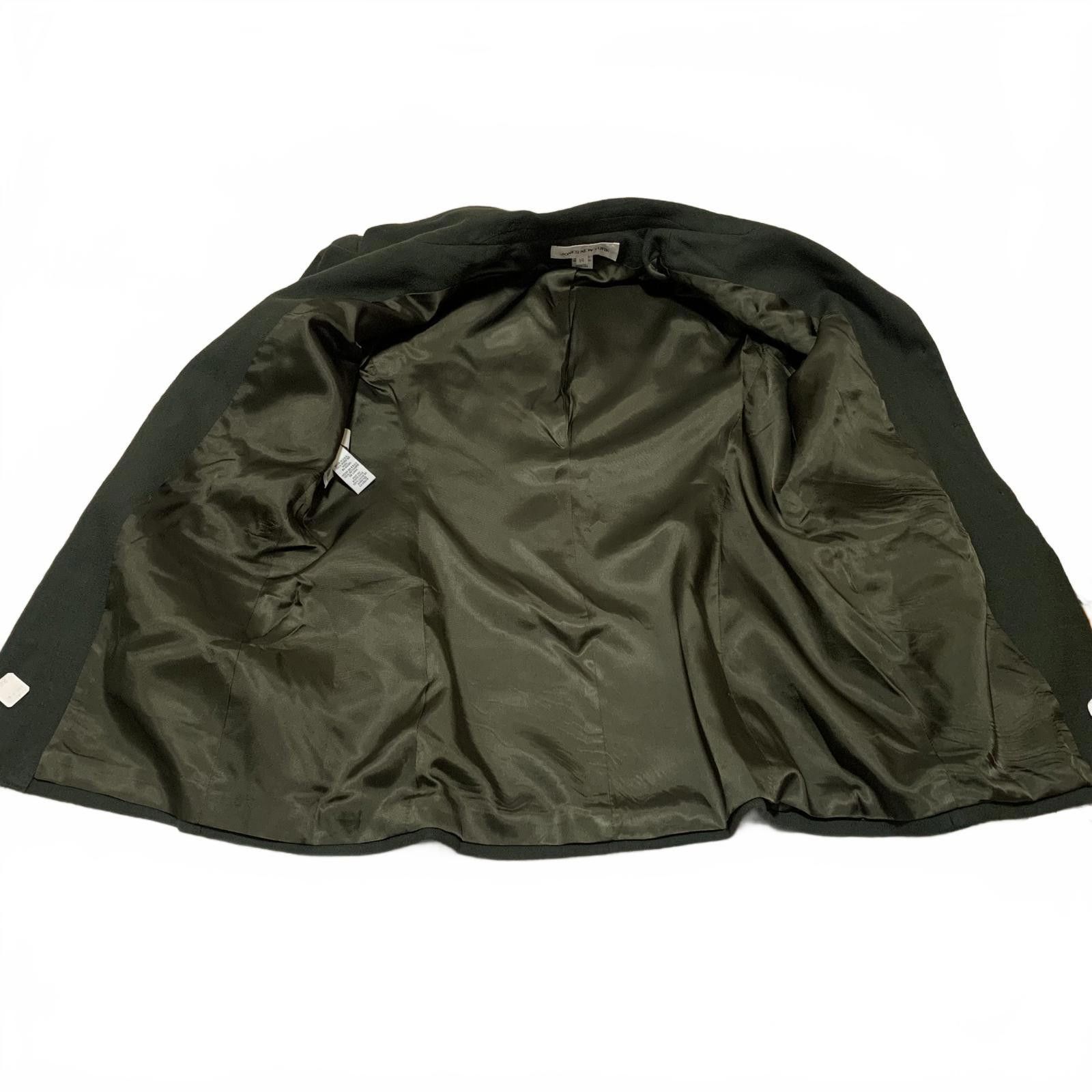 Jones New York VTG Jones New York Women's 14 Olive Wool Blazer USA Size XL / US 12-14 / IT 48-50 - 4 Thumbnail