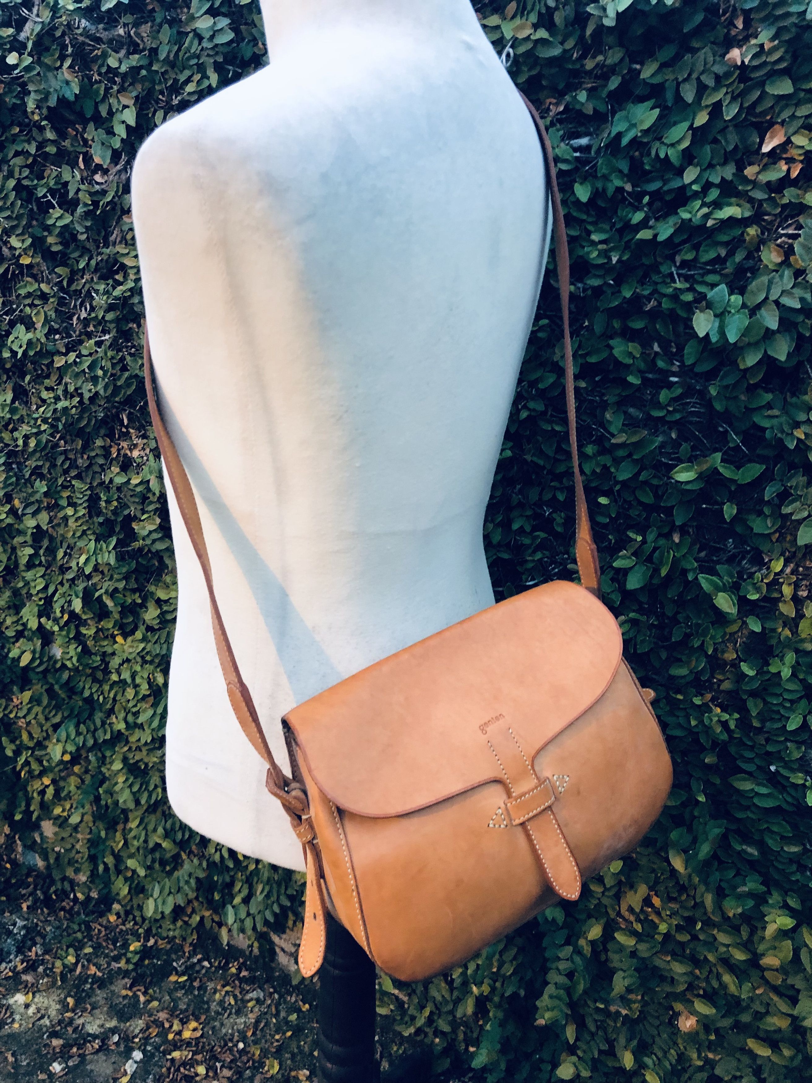 Genuine Leather Japanese Genten Genuine Leather Style Crossbody Bag Size ONE SIZE - 4 Thumbnail