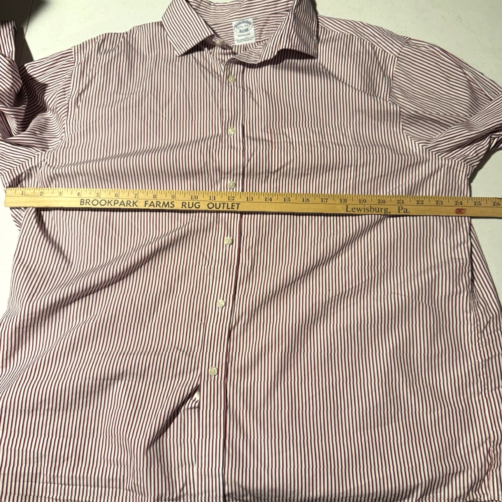Brooks Brothers Brooks Brothers Button-Down Shirt Men Sz 17.5 34 Striped Blue 100% Supima Cotton Classic Preppy Office Size US XXL / EU 58 / 5 - 4 Thumbnail