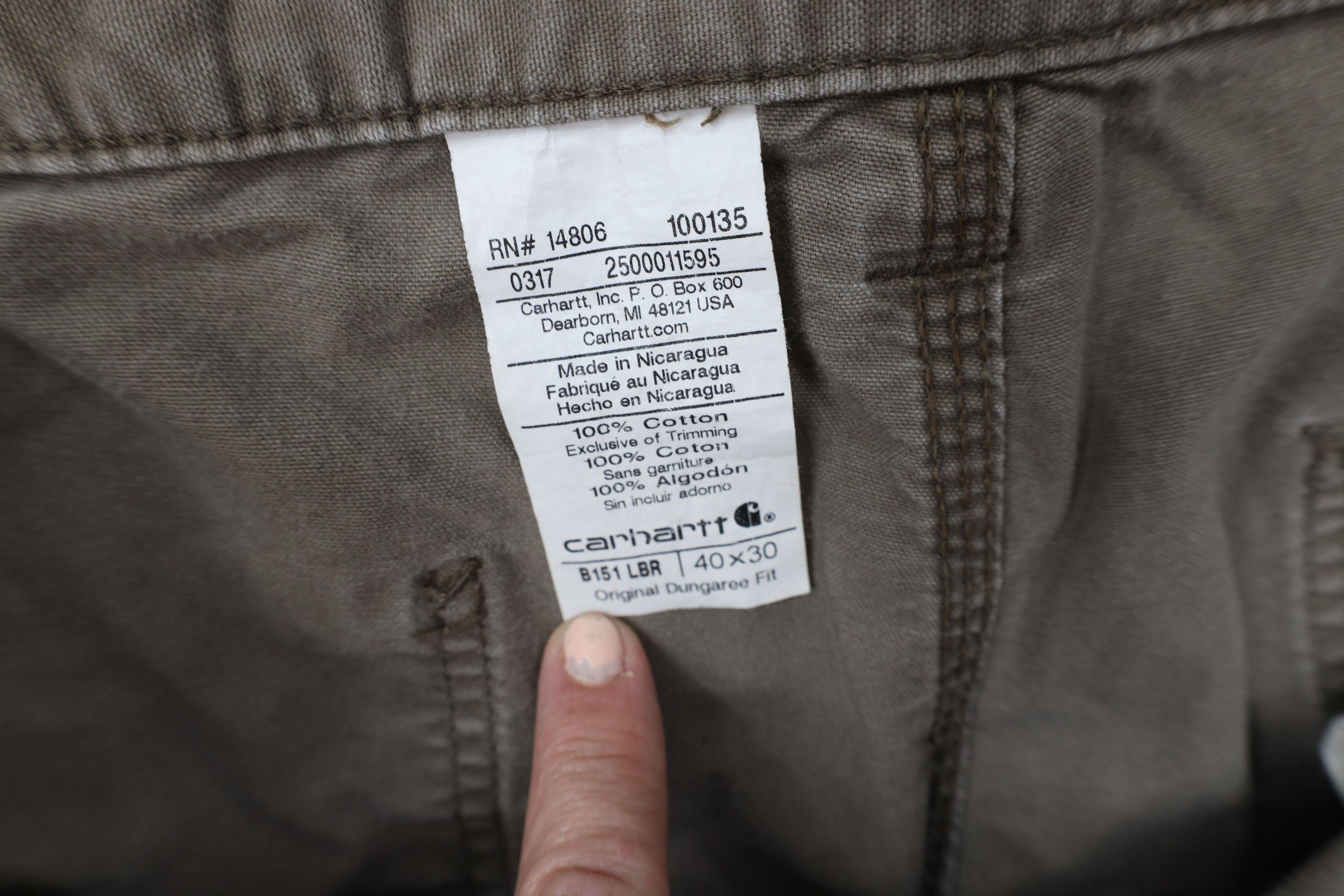 Carhartt Vintage Carhartt Dungaree Fit Wide Leg Pants Light Brown Size US 40 / EU 56 - 9 Thumbnail